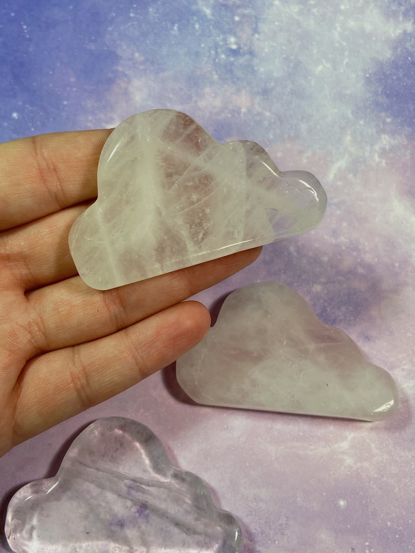 Clear Quartz & Rose Quartz Cloud