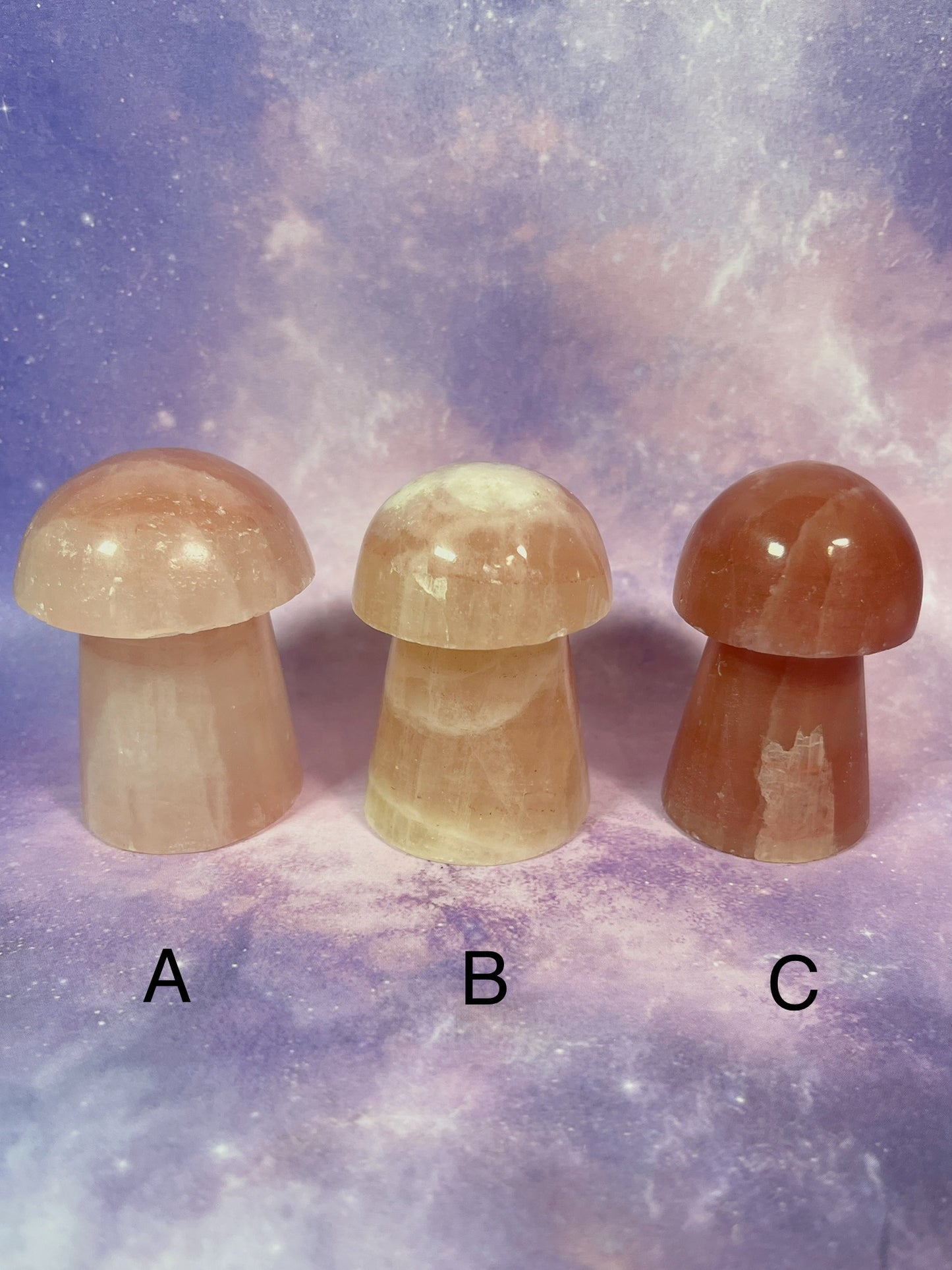 Rose Calcite Mushroom