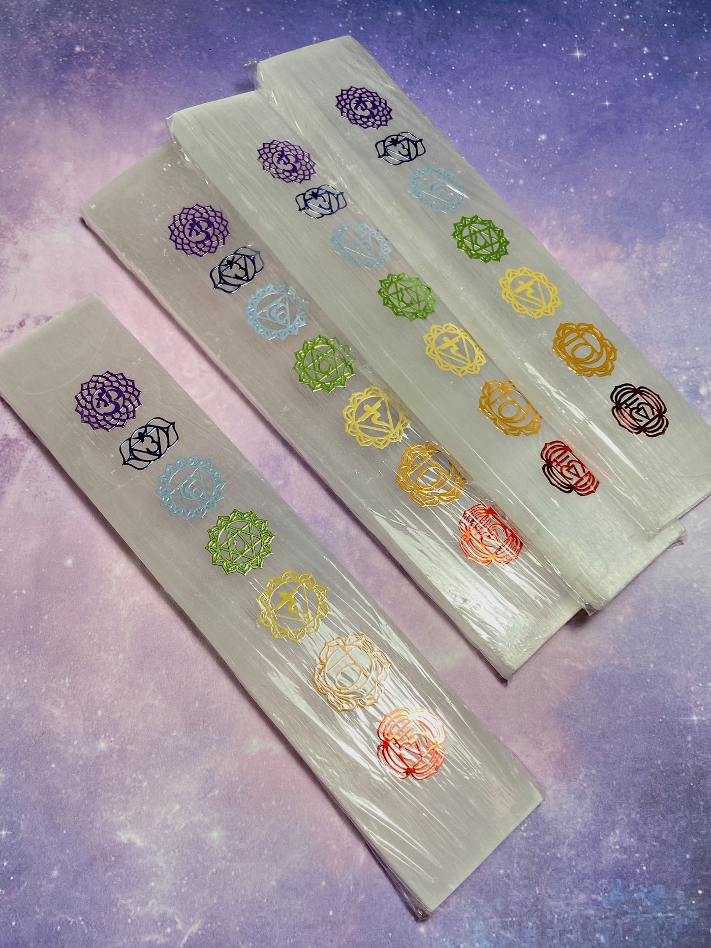Chakra Selenite Slab