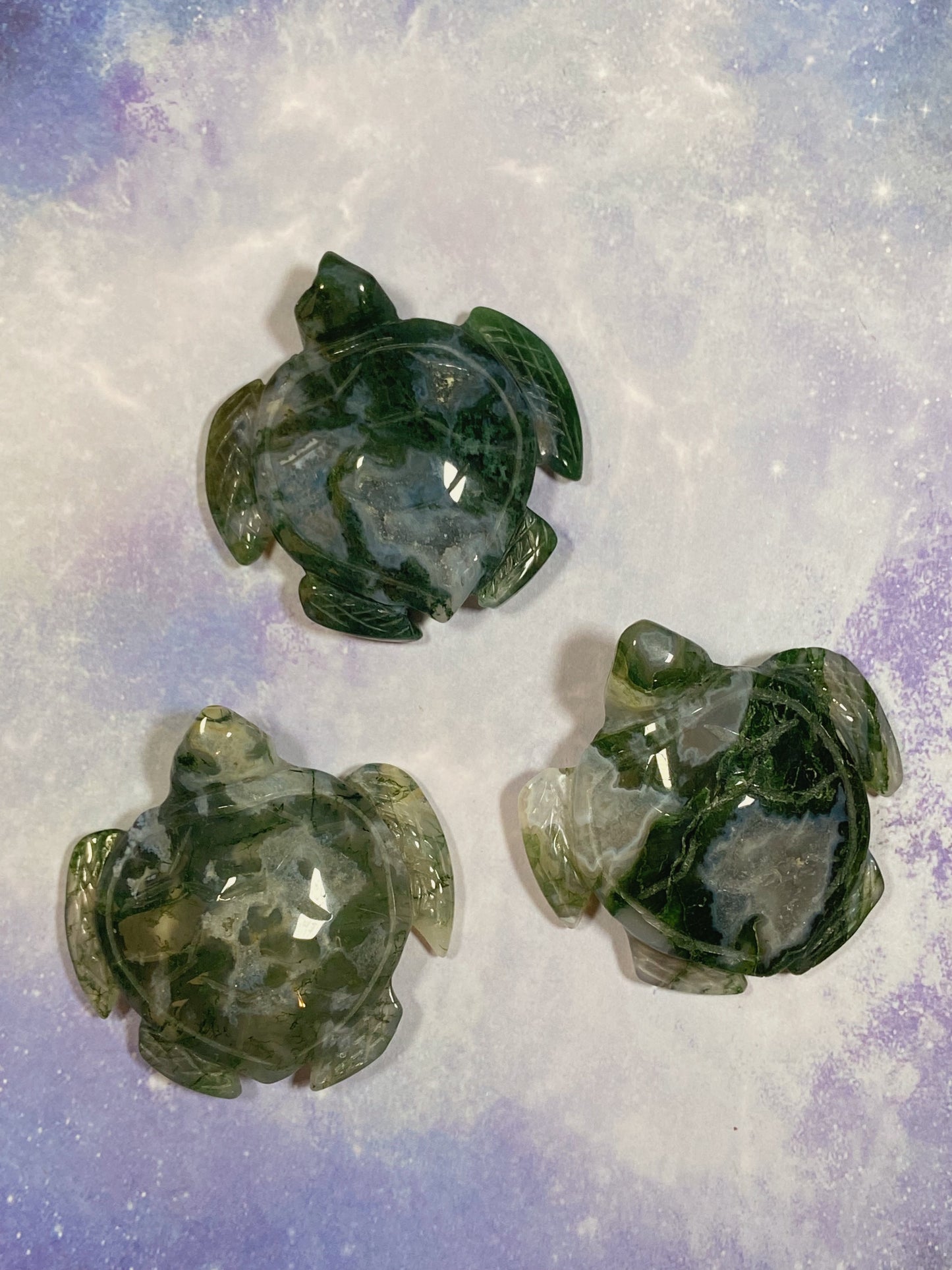 Moss Agate Turtle