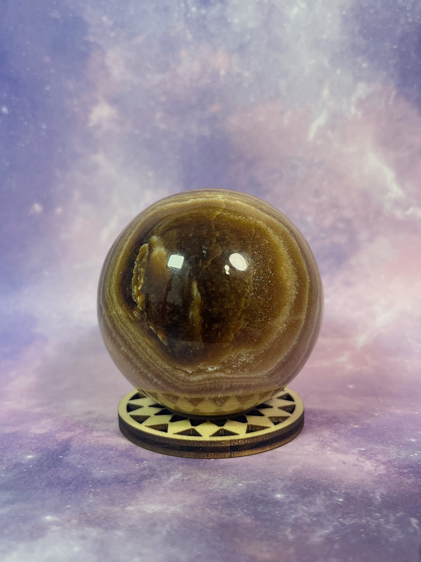Chocolate Calcite Sphere