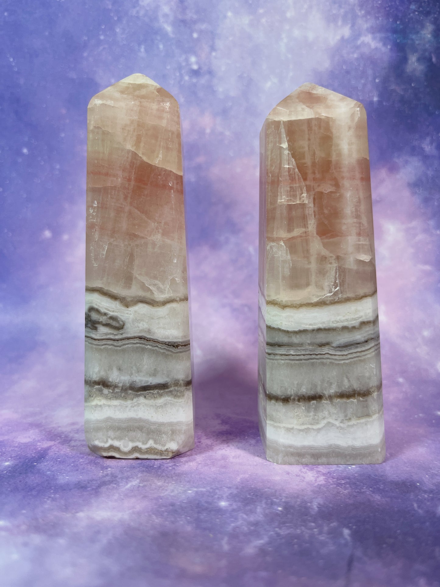 Rose Calcite Tower