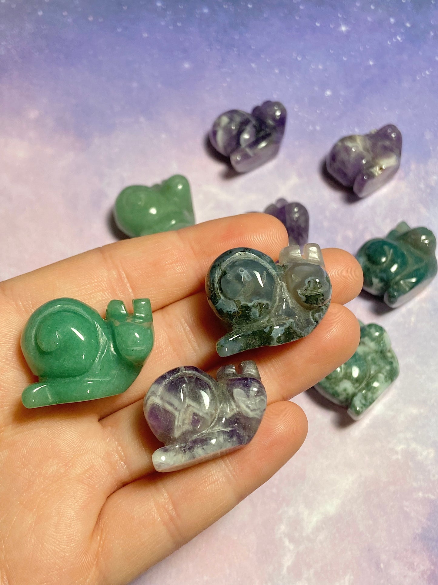 Mini Gemstone Snail