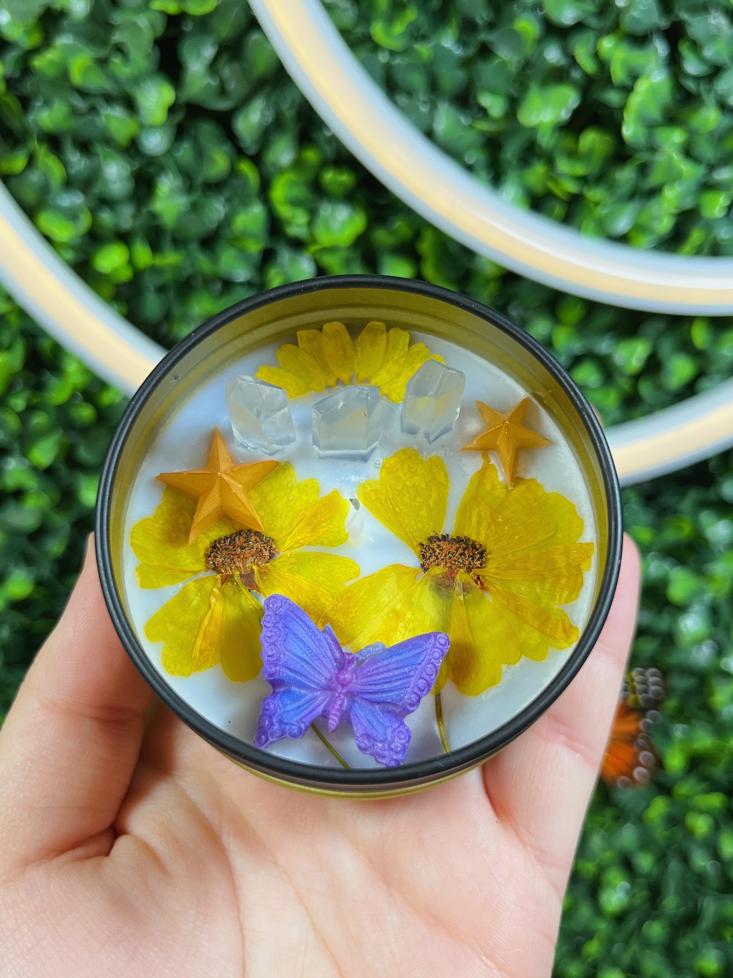 Quartz Butterfly Candle