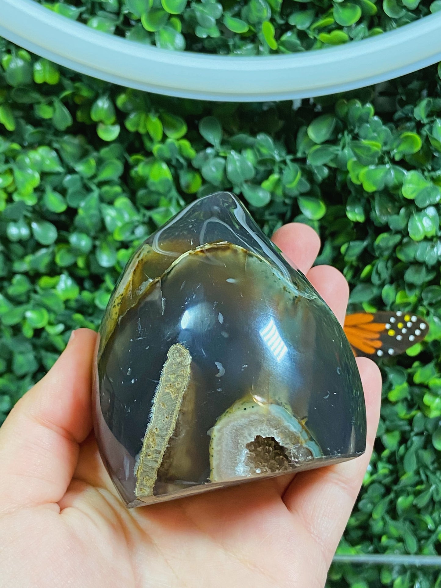 Druzy Agate Flame
