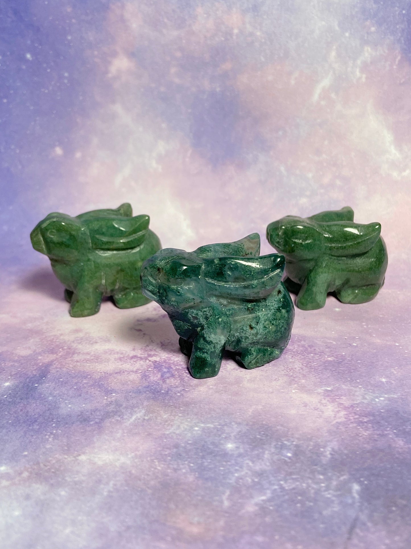 Moss Agate Bunny