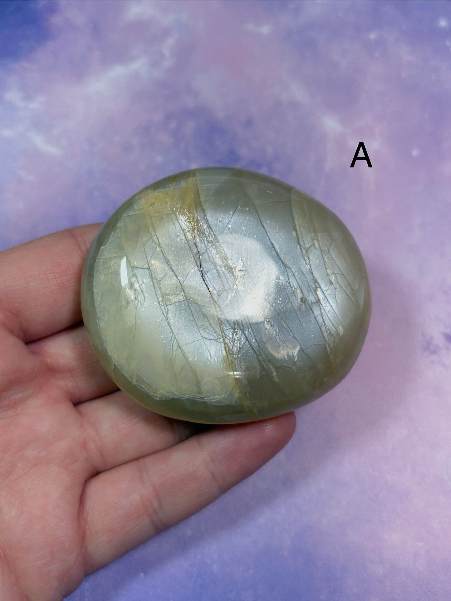 Peach Moonstone Palm Stones