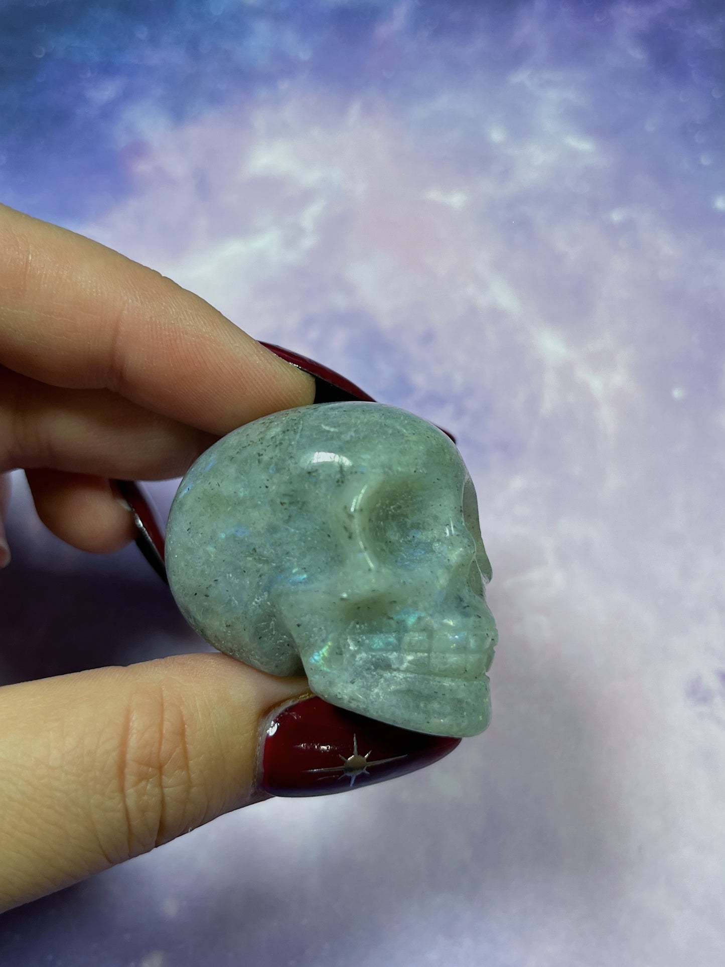 Labradorite Skull