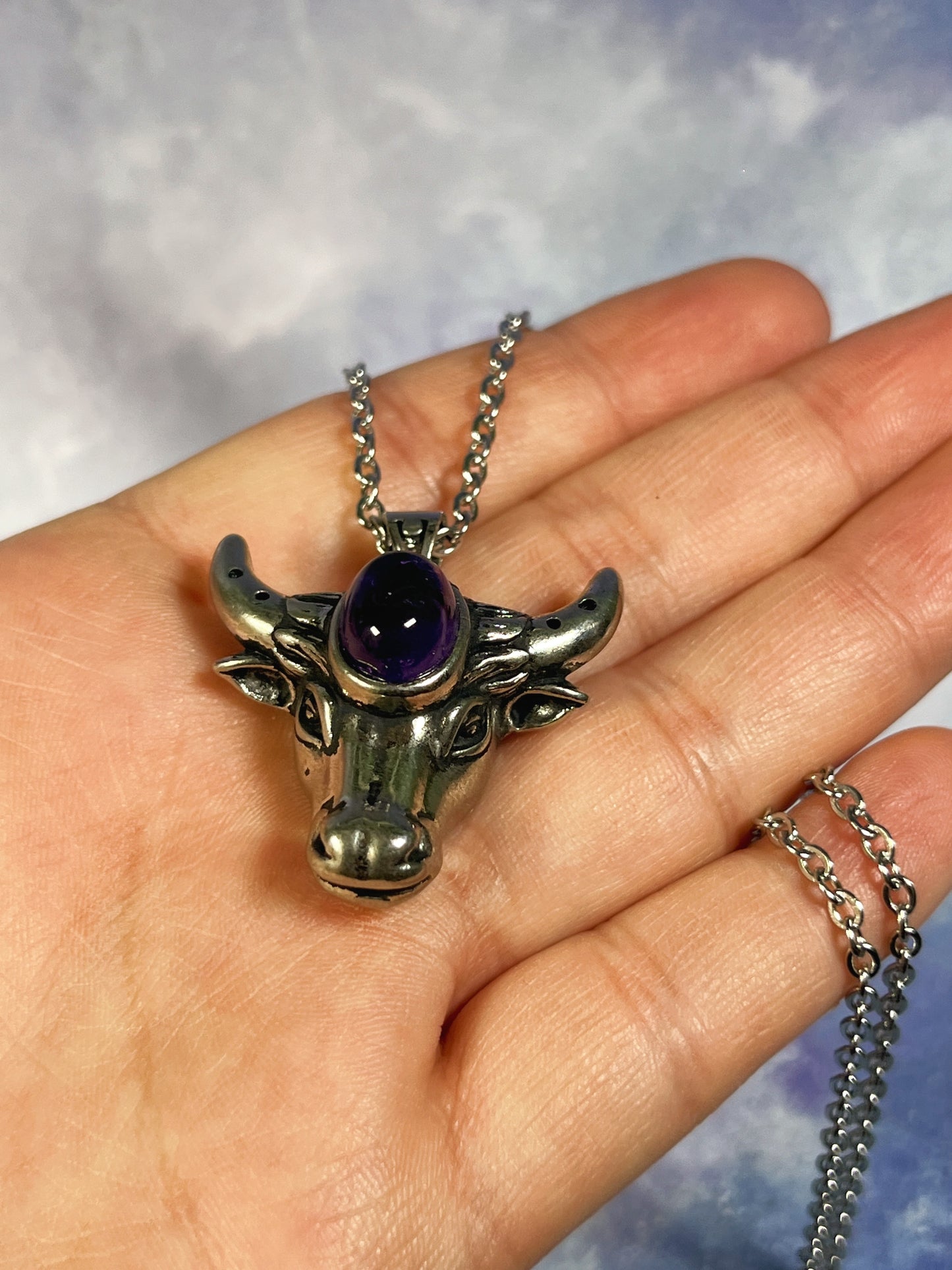 Amethyst Ox Necklace