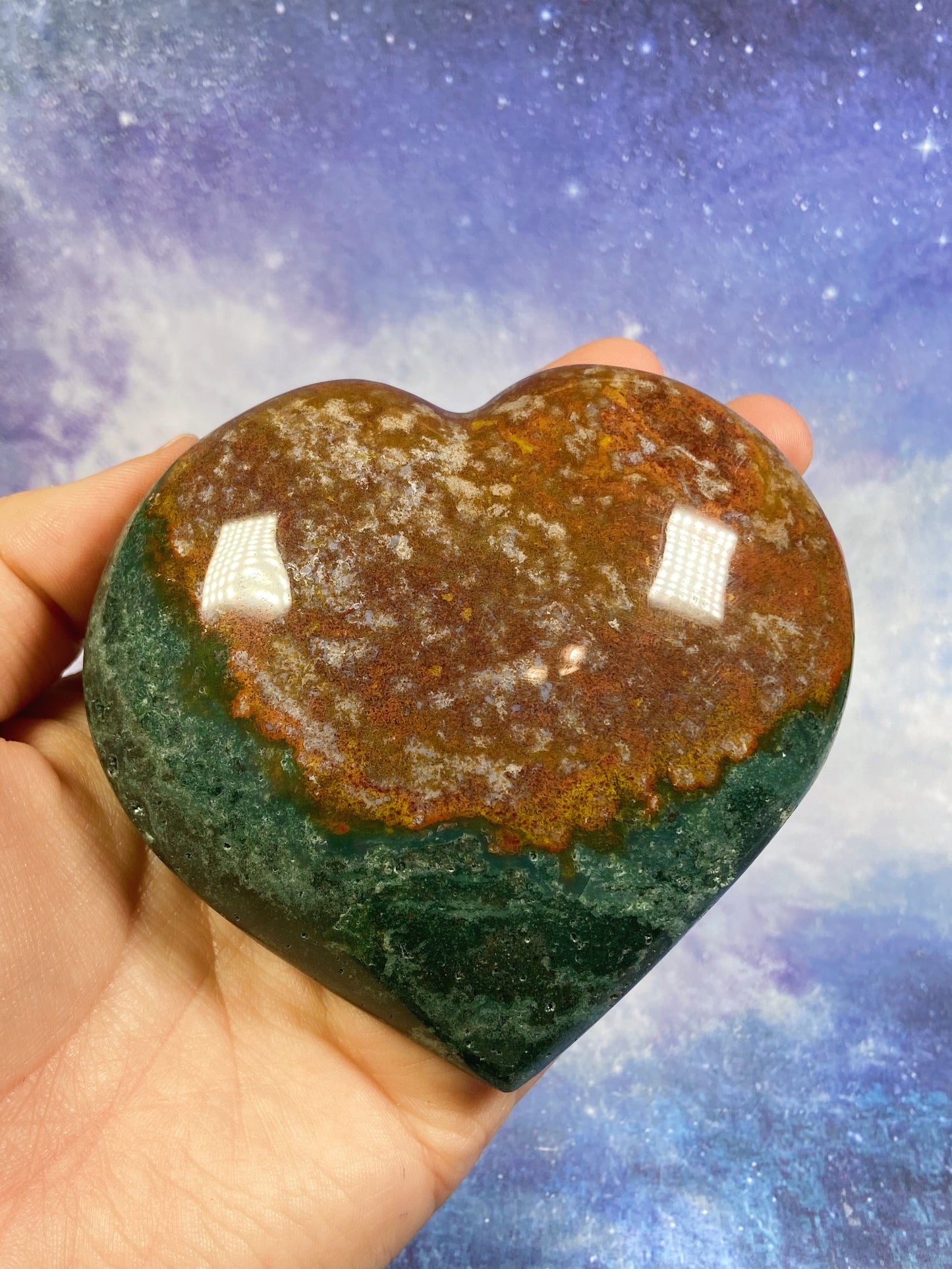 Ocean Jasper Heart