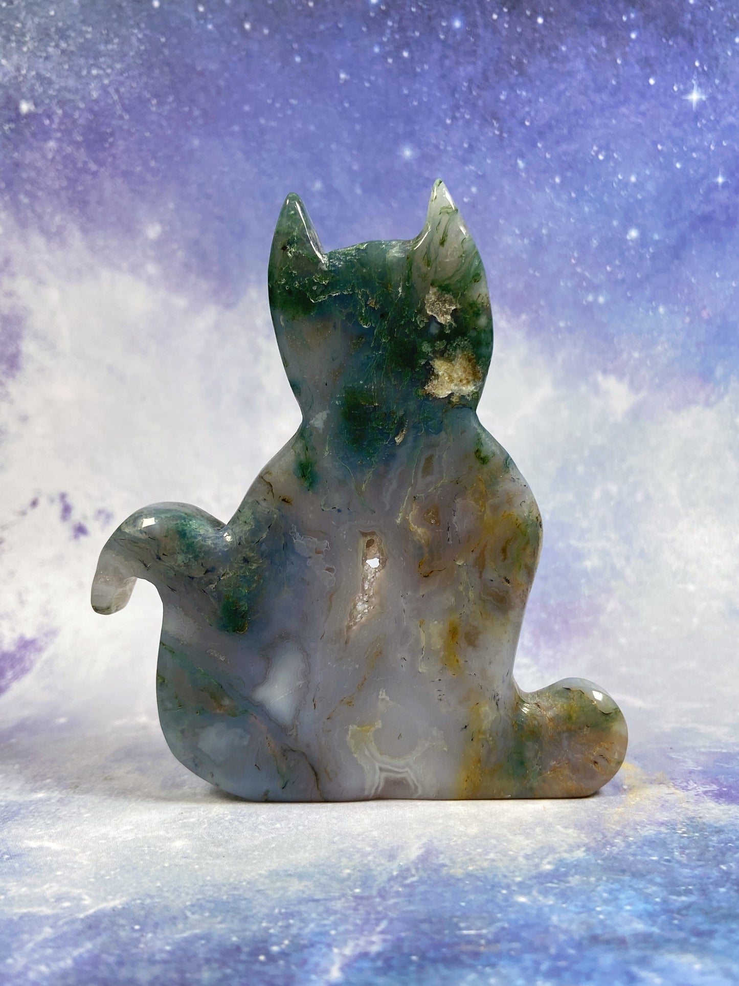Moss Agate Cat Slab
