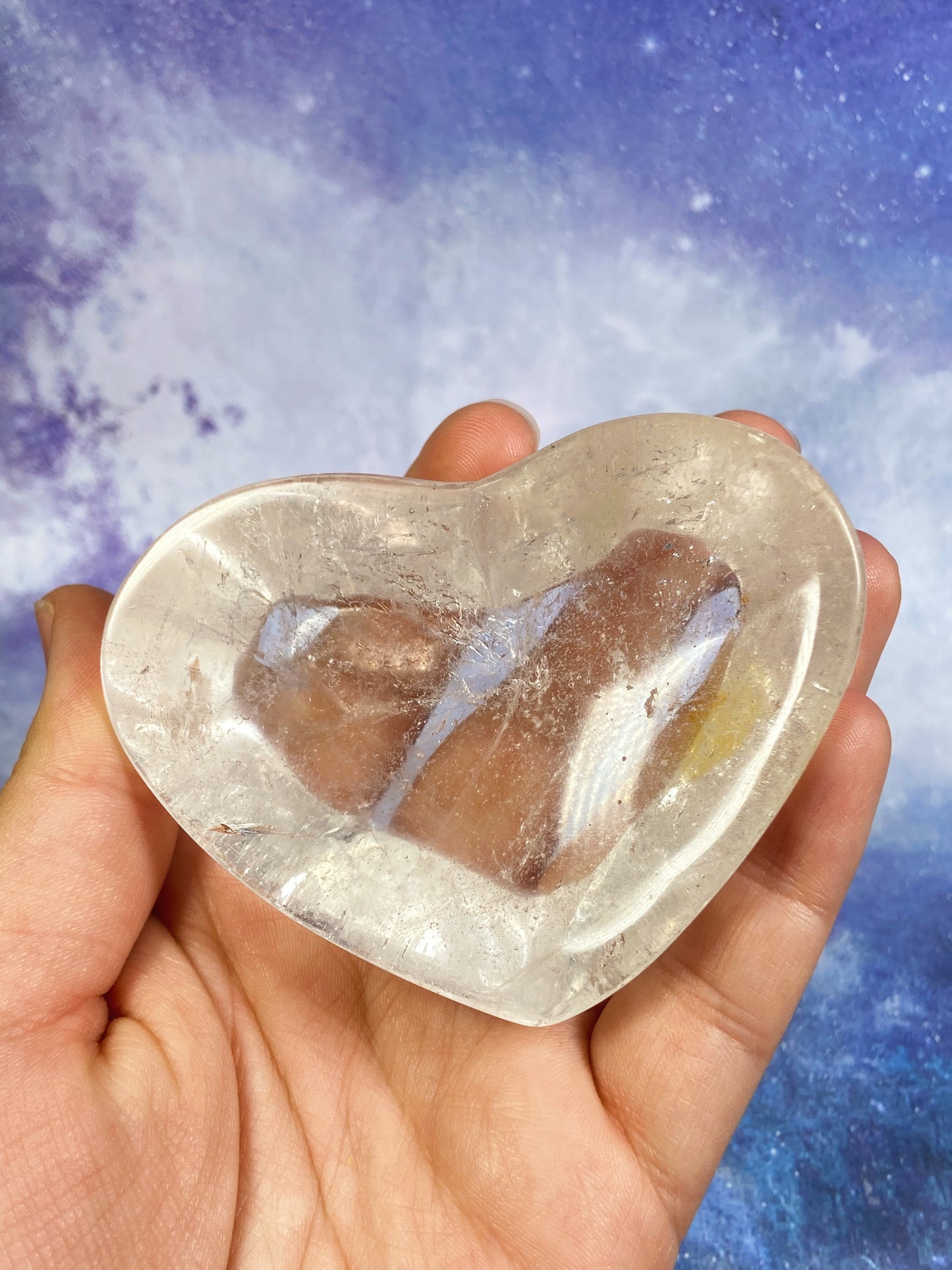 Clear Quartz Hear Bowl
