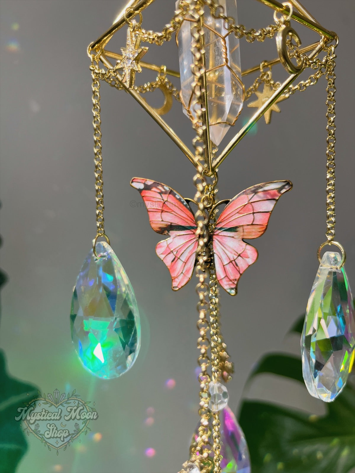 Quartz Butterfly Suncatcher B