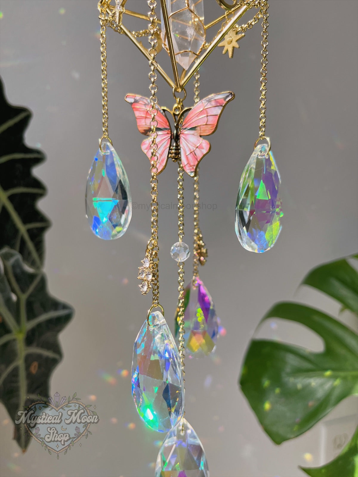 Quartz Butterfly Suncatcher B