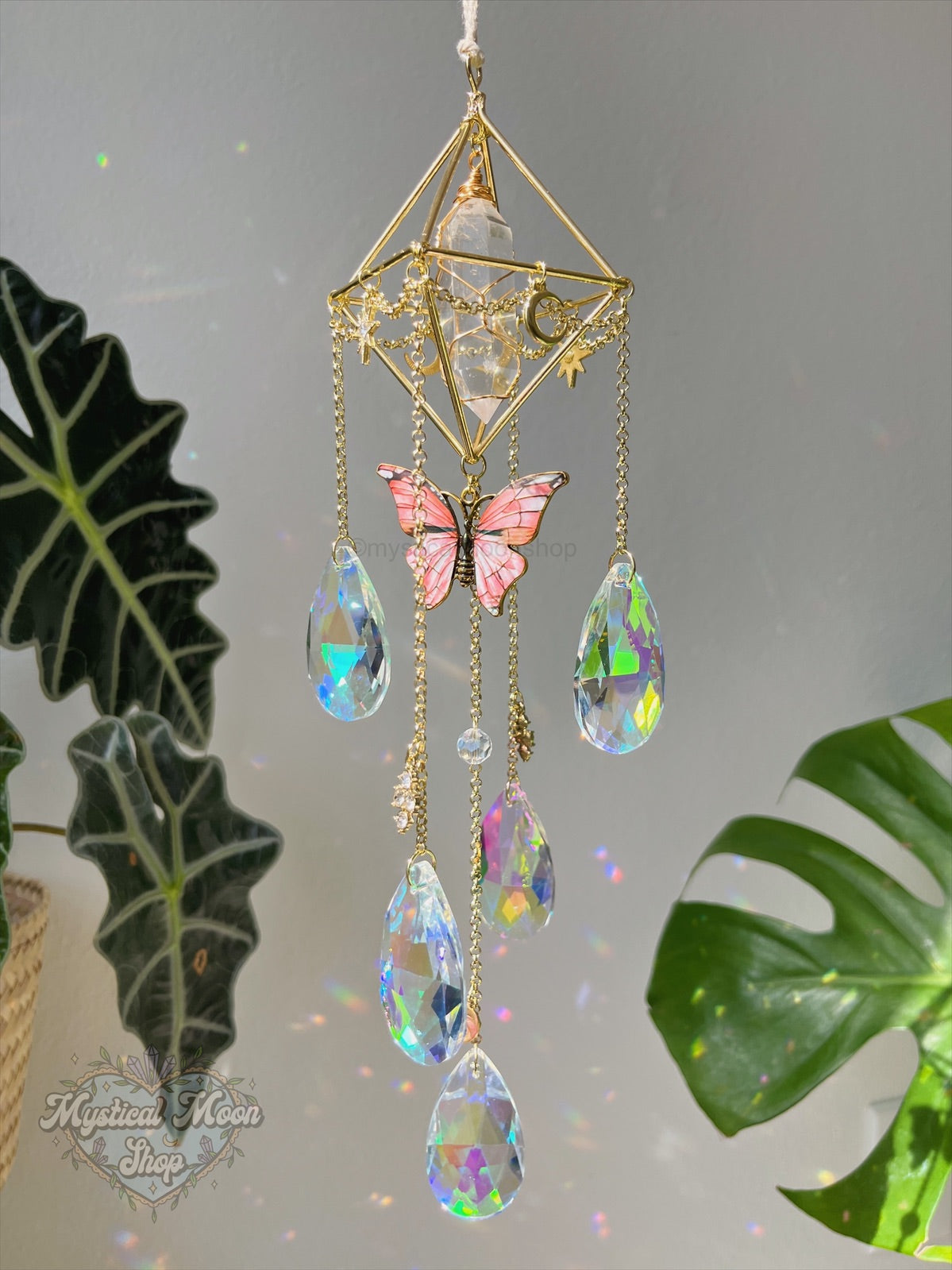 Quartz Butterfly Suncatcher B