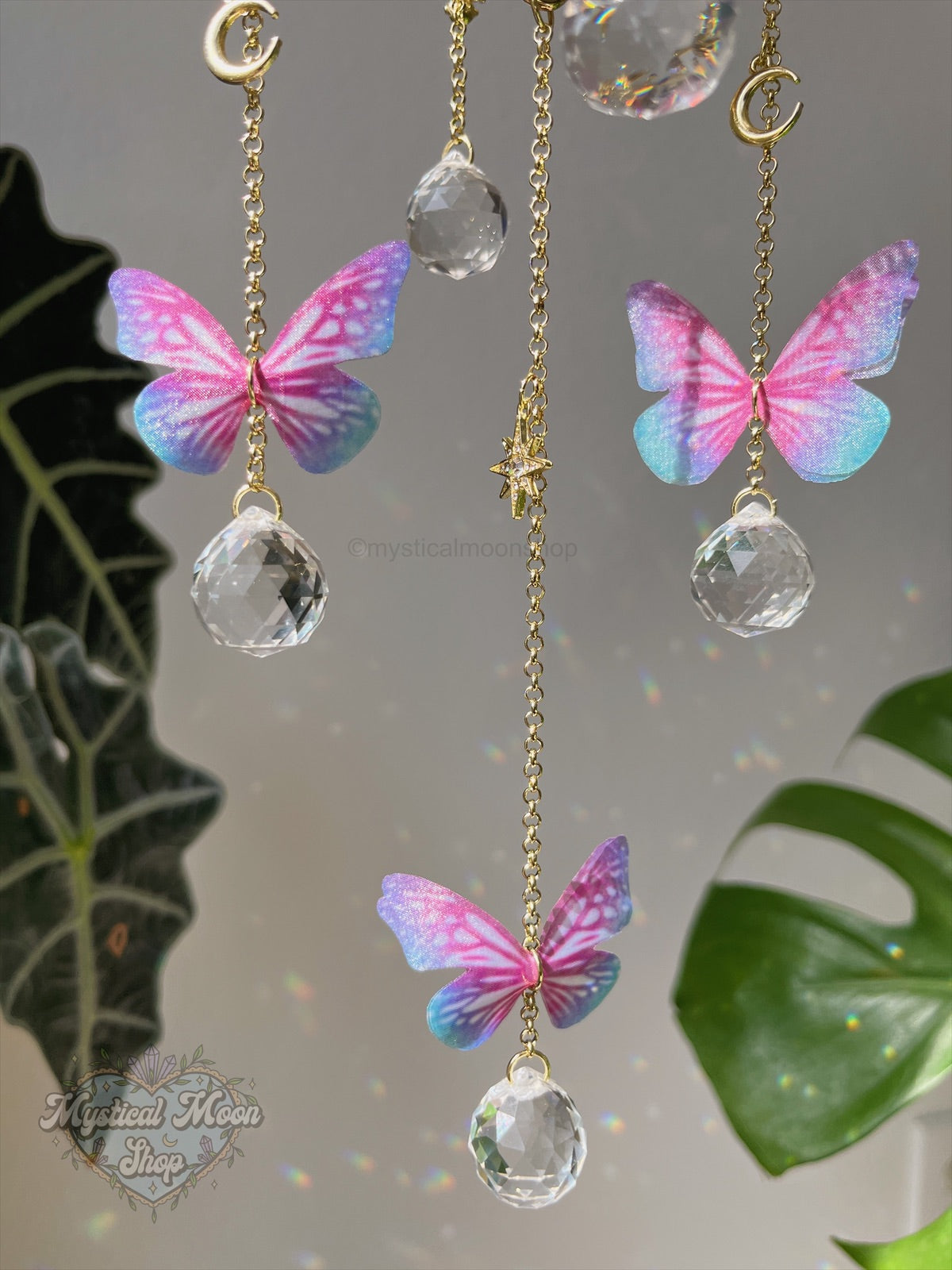 Butterfly Amethyst Suncatcher A