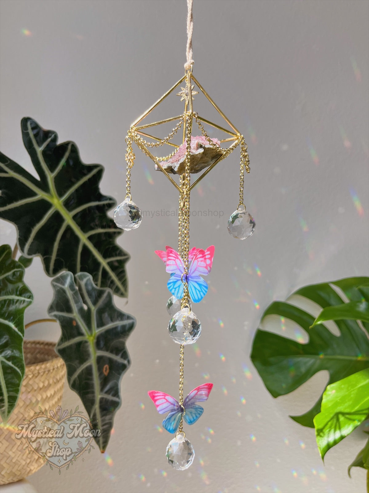 Butterfly Amethyst Suncatcher C