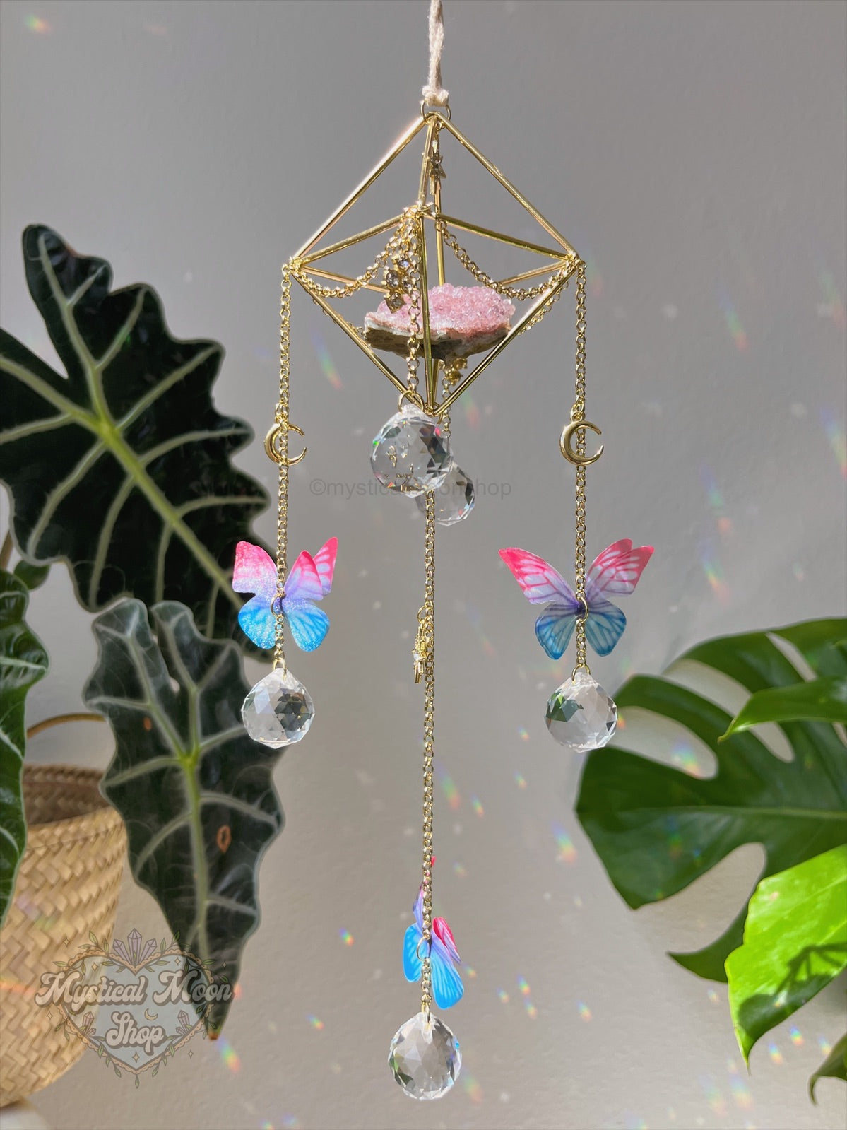 Butterfly Amethyst Suncatcher C