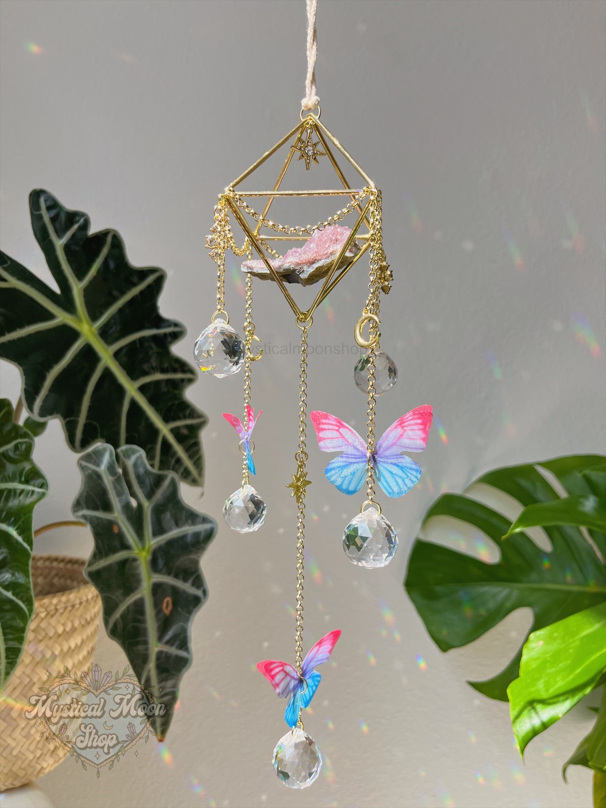Butterfly Amethyst Suncatcher C