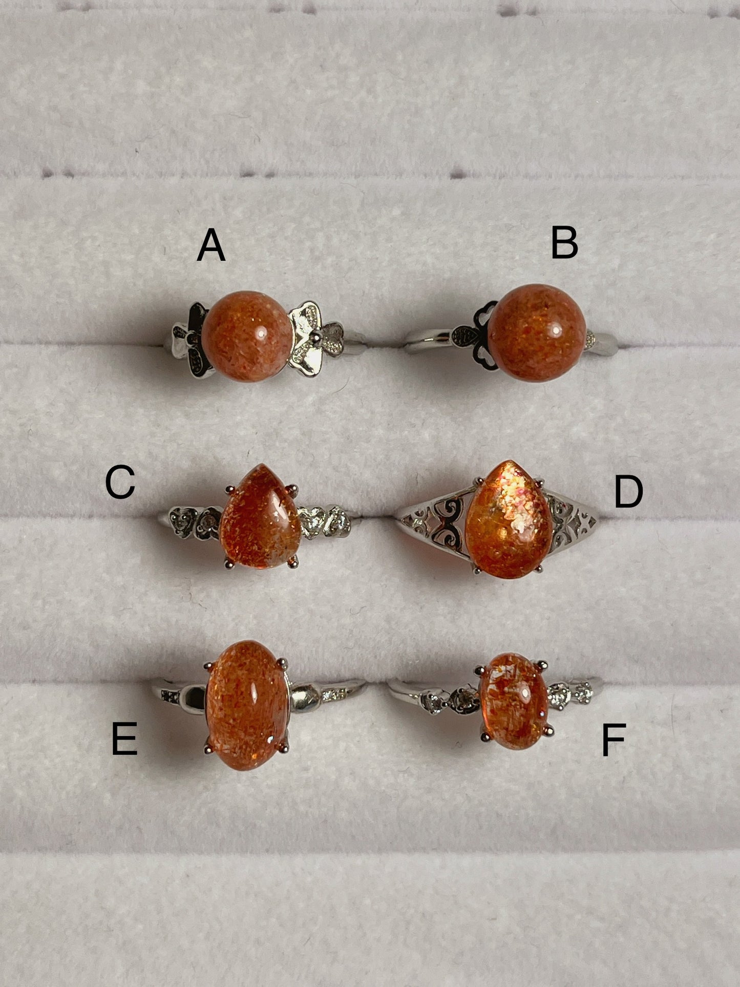 Sunstone Rings