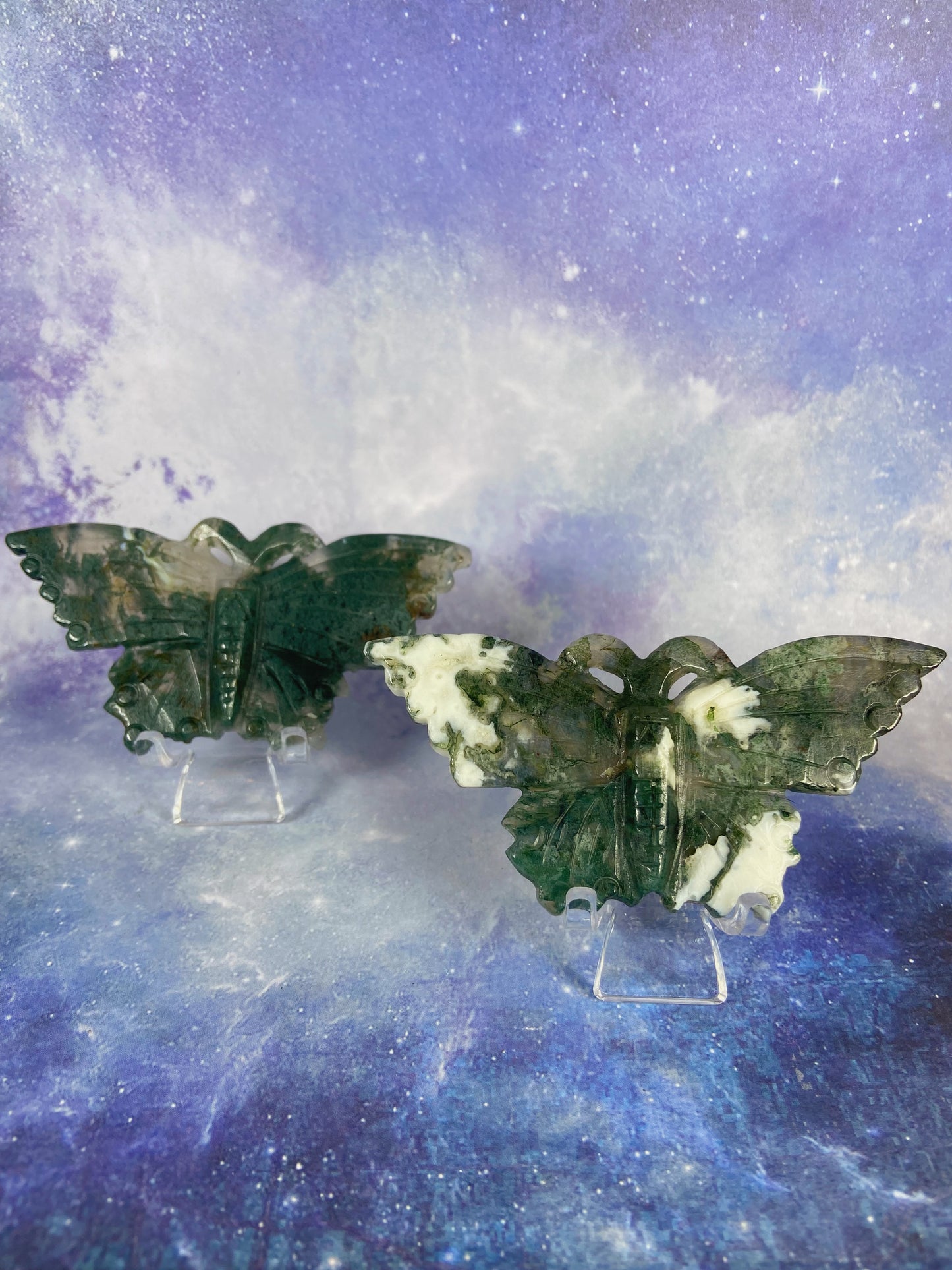 Moss Agate Butterfly