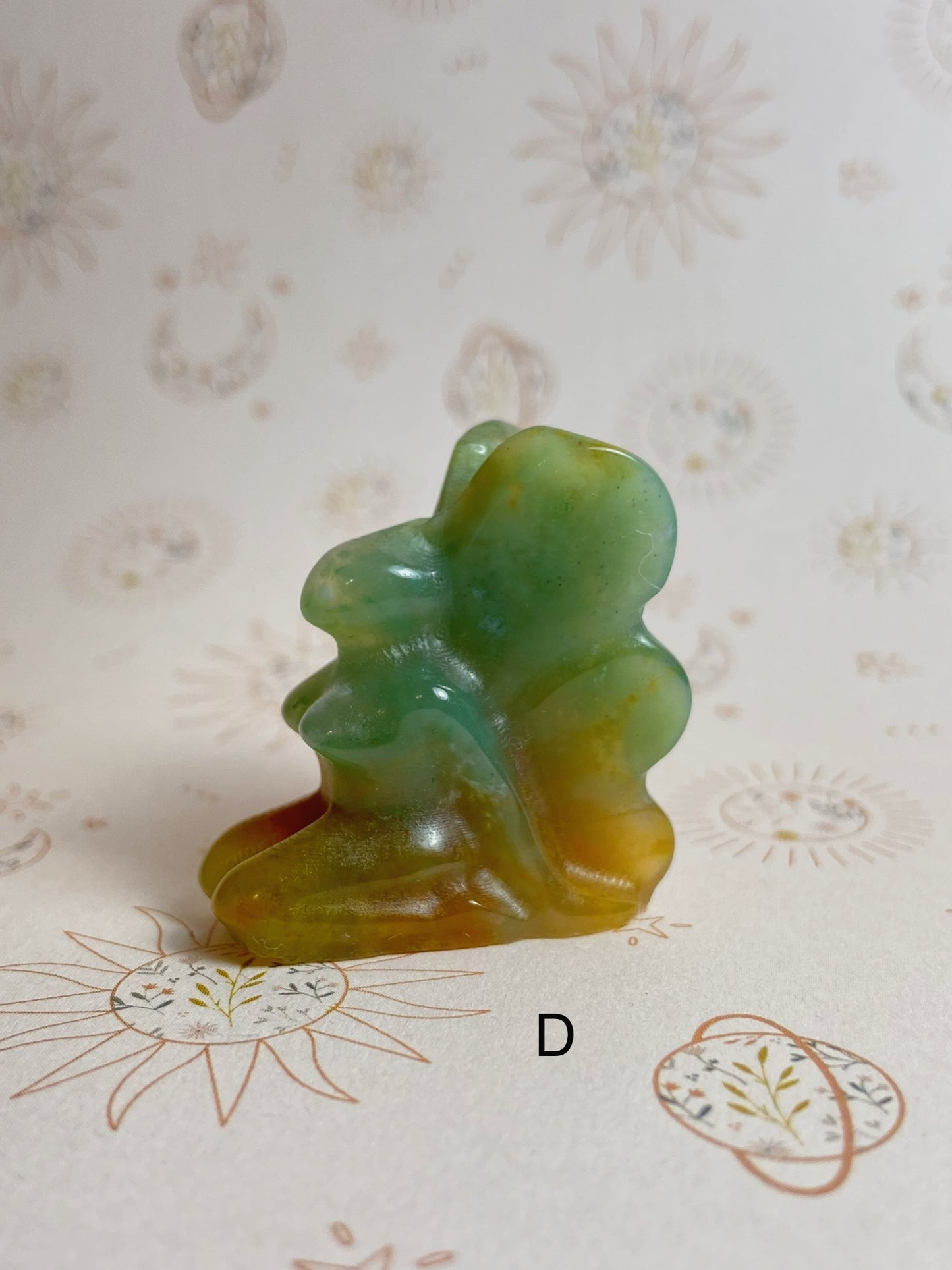Mini Moss Agate Fairy Carvings