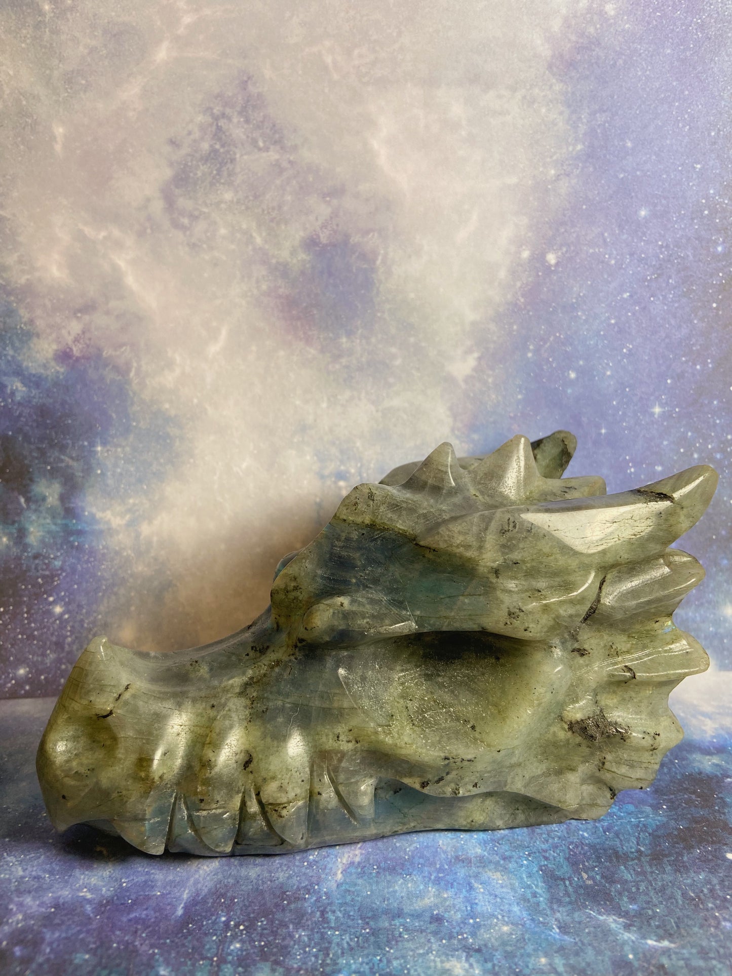 Big Labradorite Dragon Head