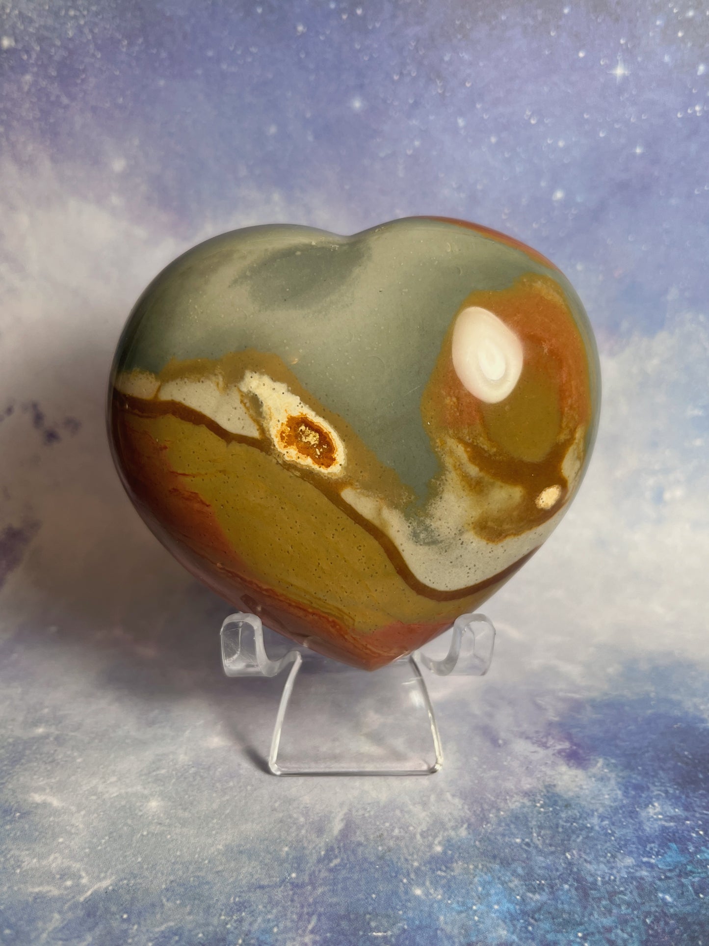 Polychrome Jasper Heart
