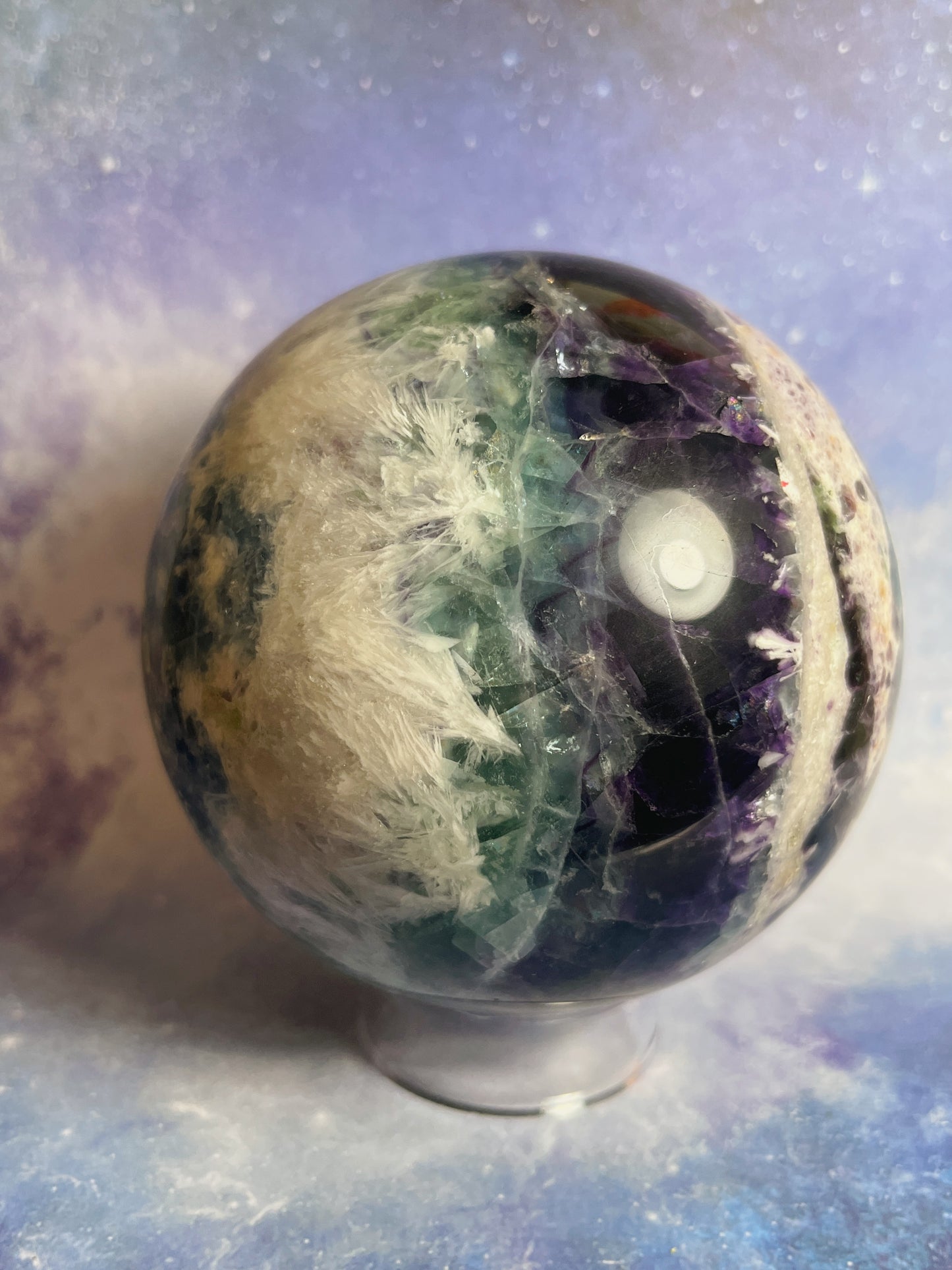 Rainbow Fluorite Sphere