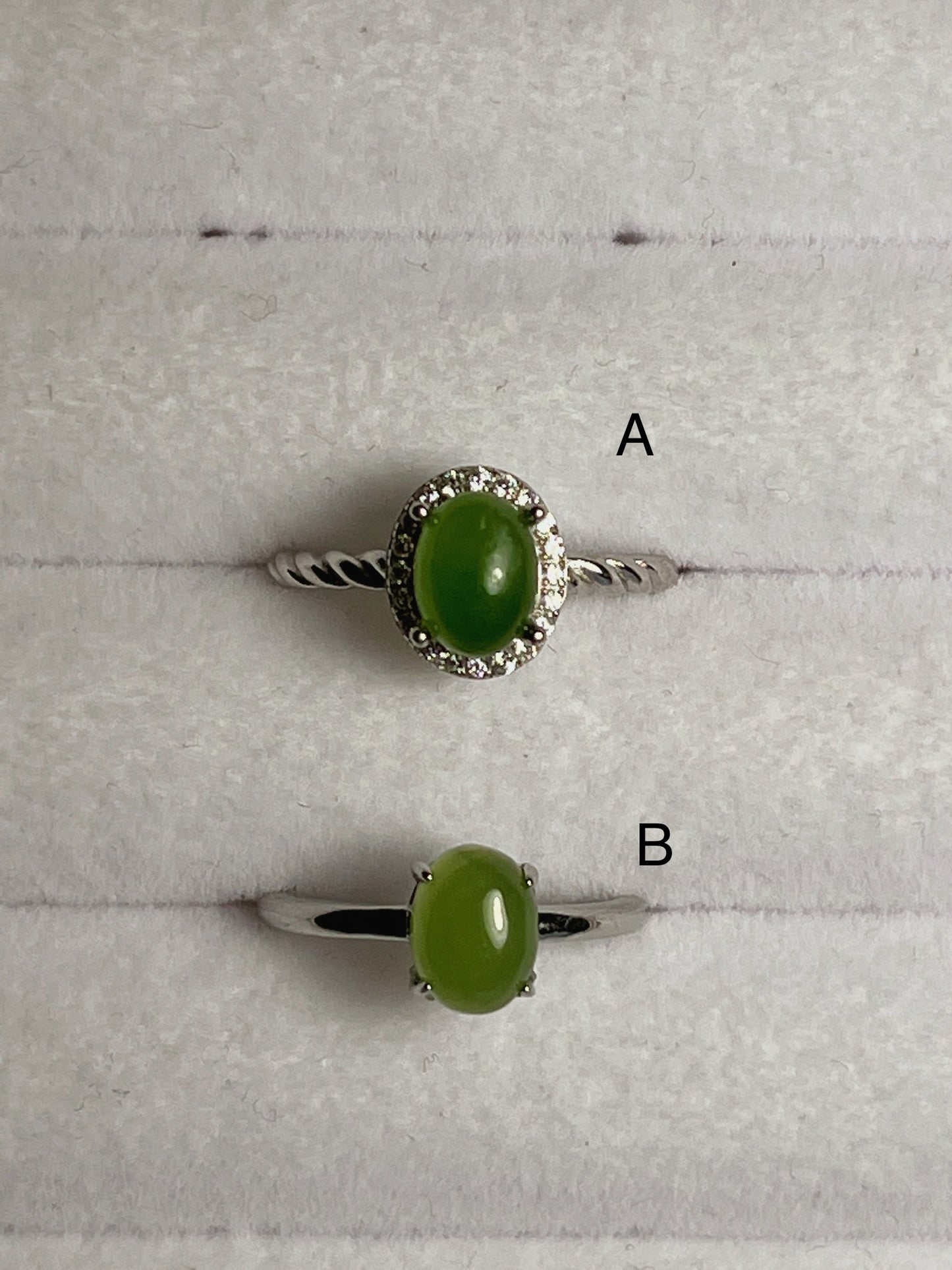 Green Jade Rings