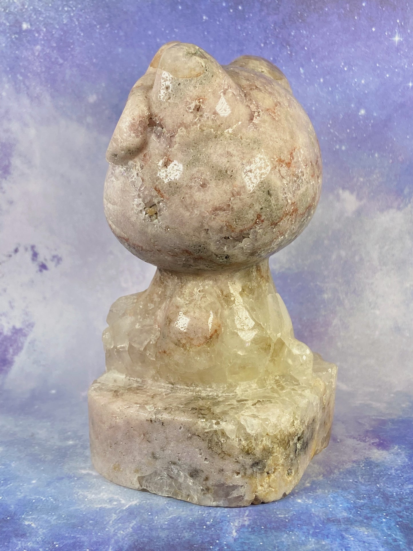 Pink Amethyst Hello Kitty
