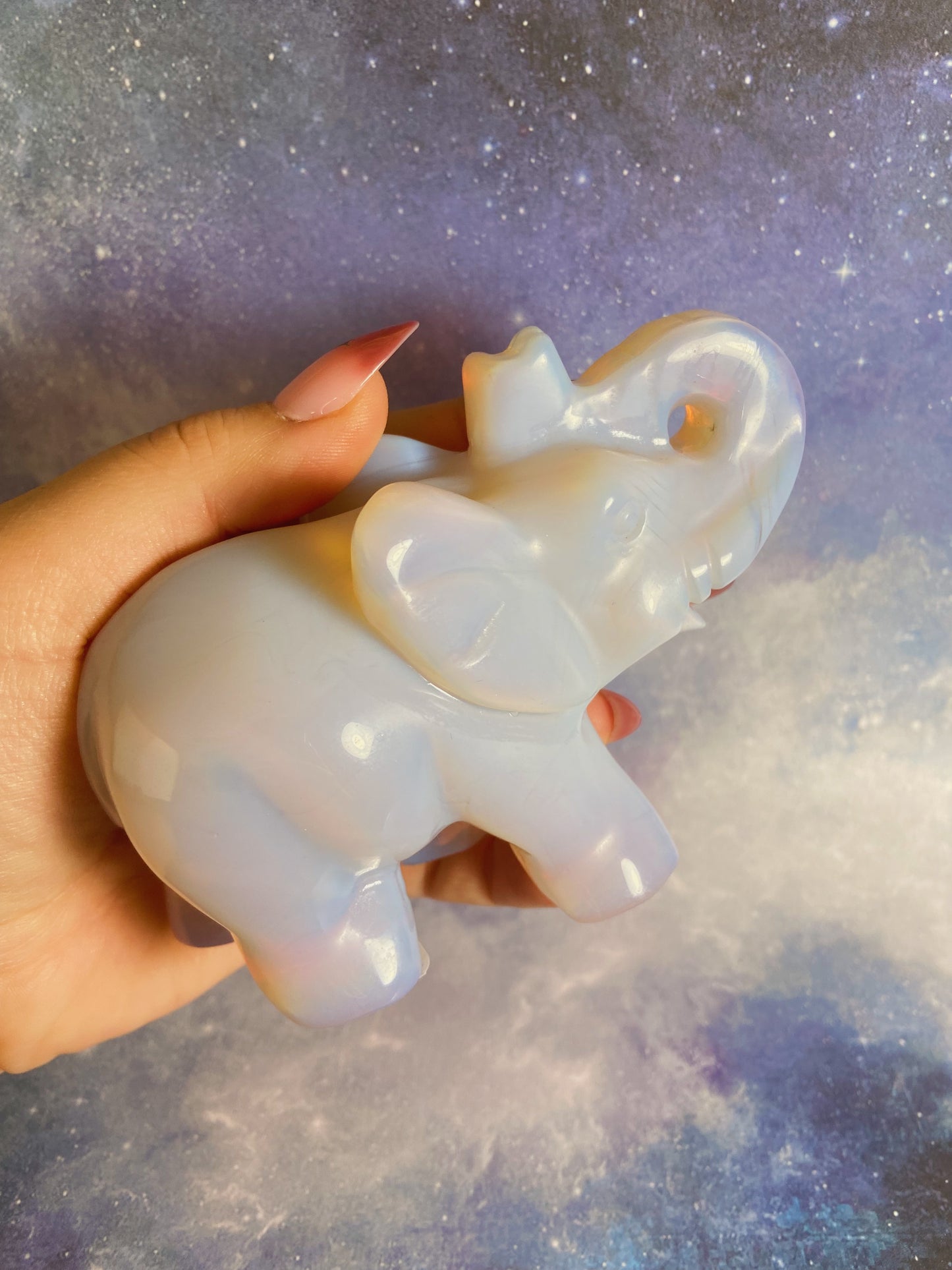 Pink Opalite Elephant