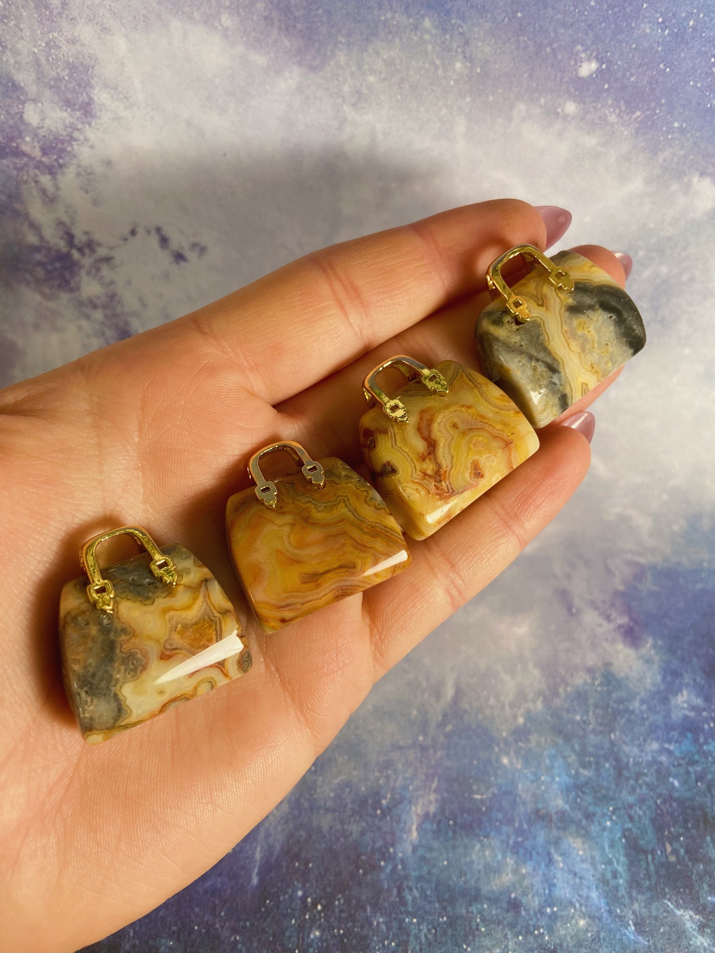 Crazy Lace Agate Purse