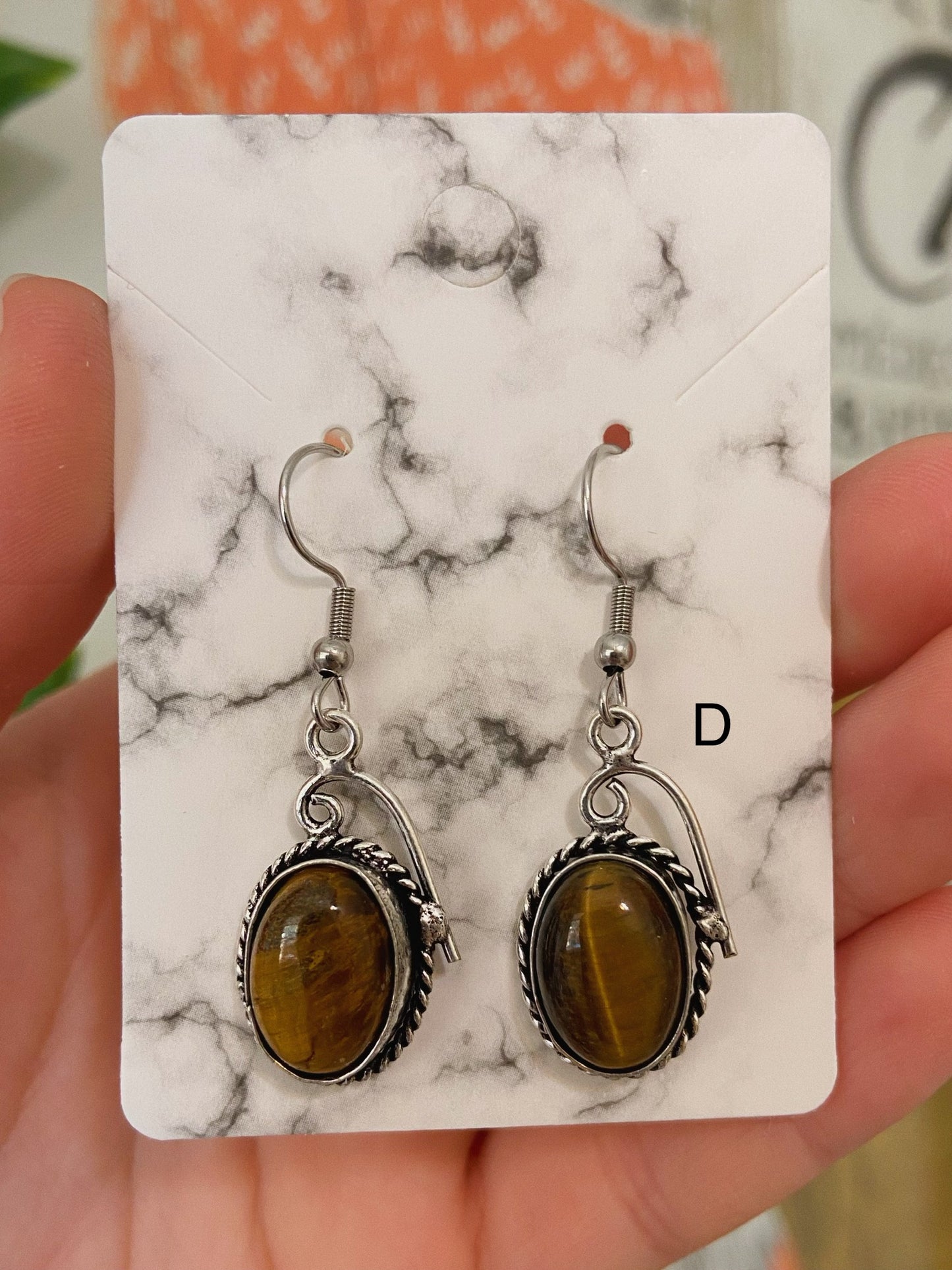 Tiger's Eye Earrings