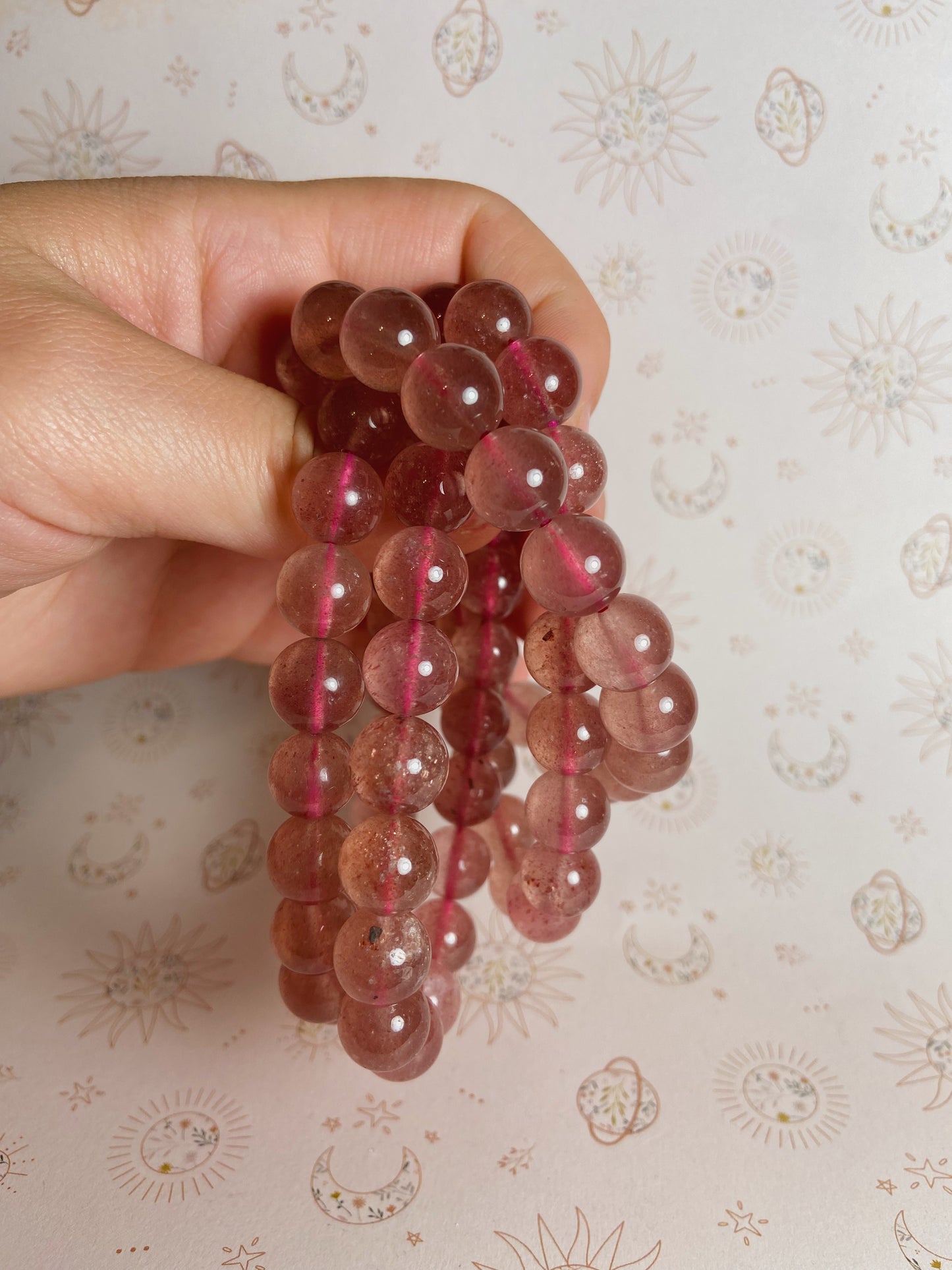Strawberry Quartz Bracelet