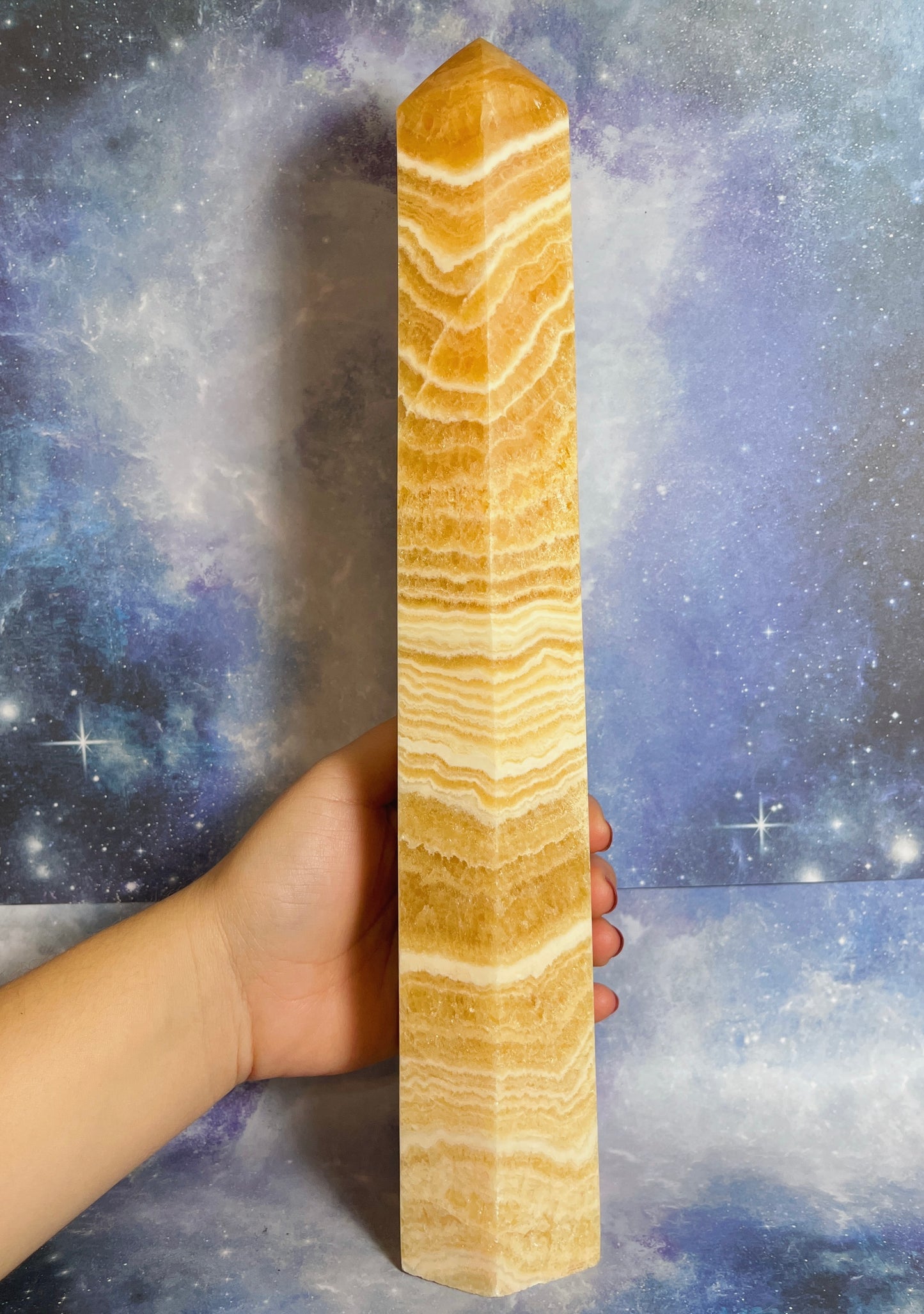 Huge Yellow Calcite Tower
