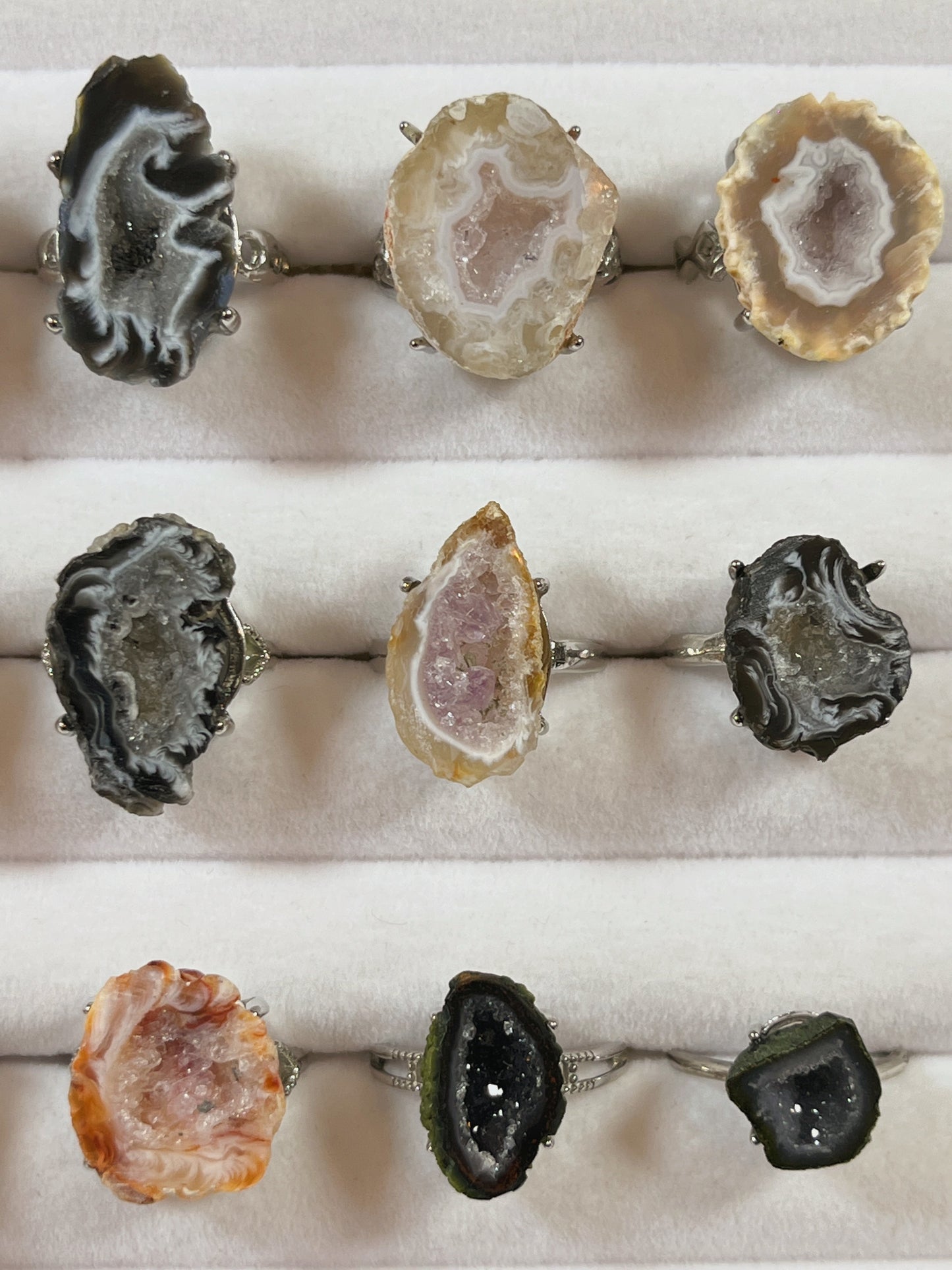 Druzy Geode Rings