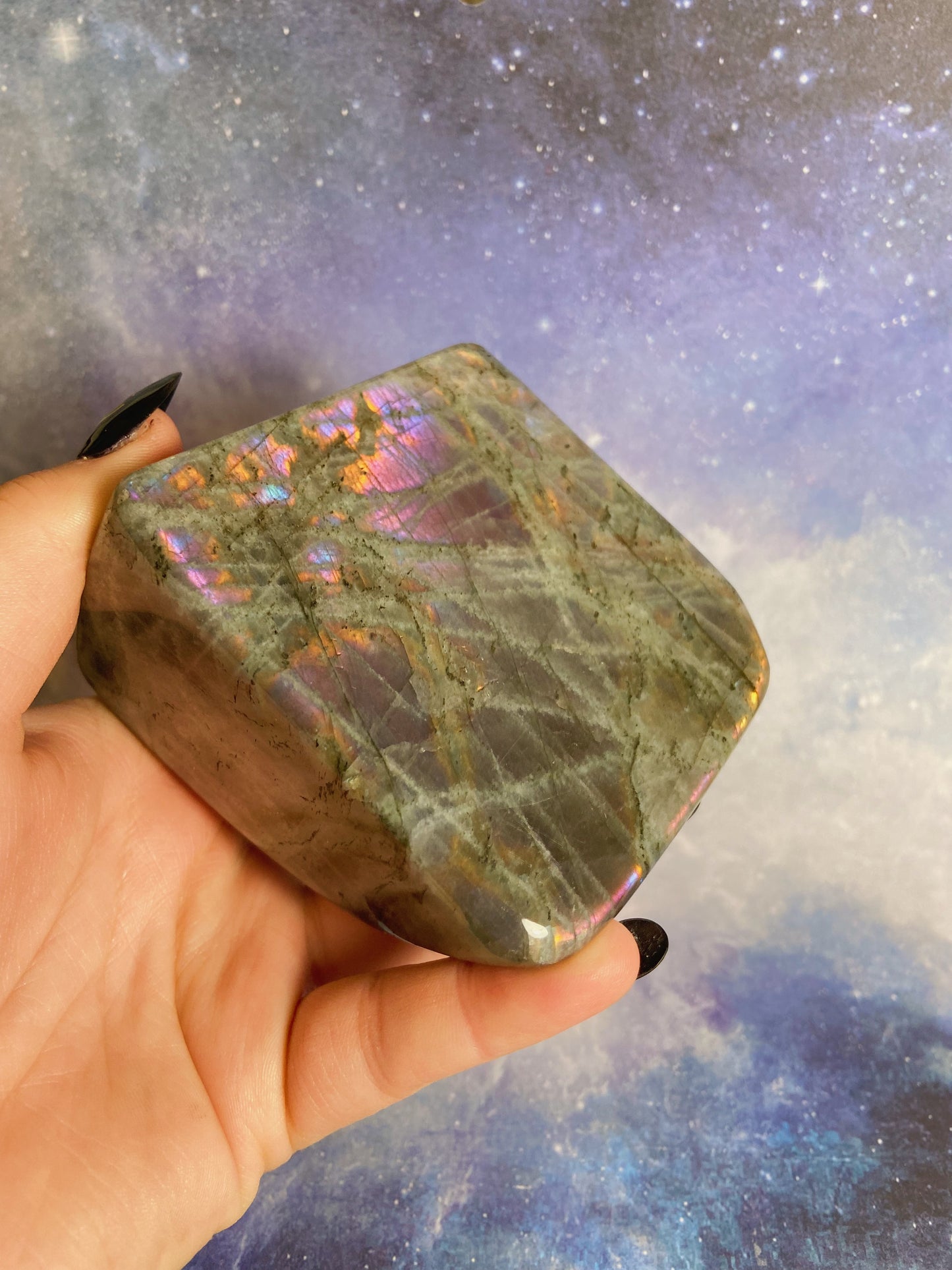 Purple Flash Labradorite Free Form