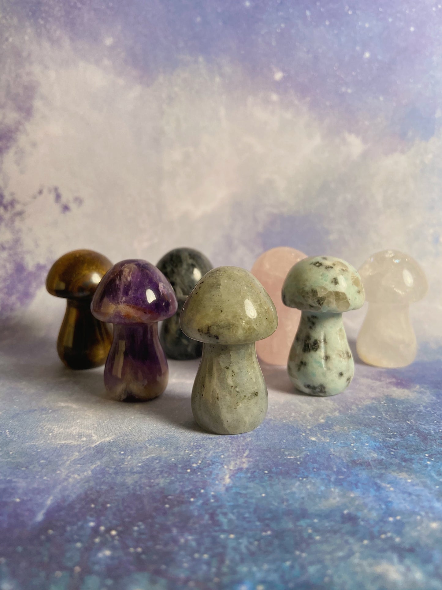 Gemstone Mushroom Carving