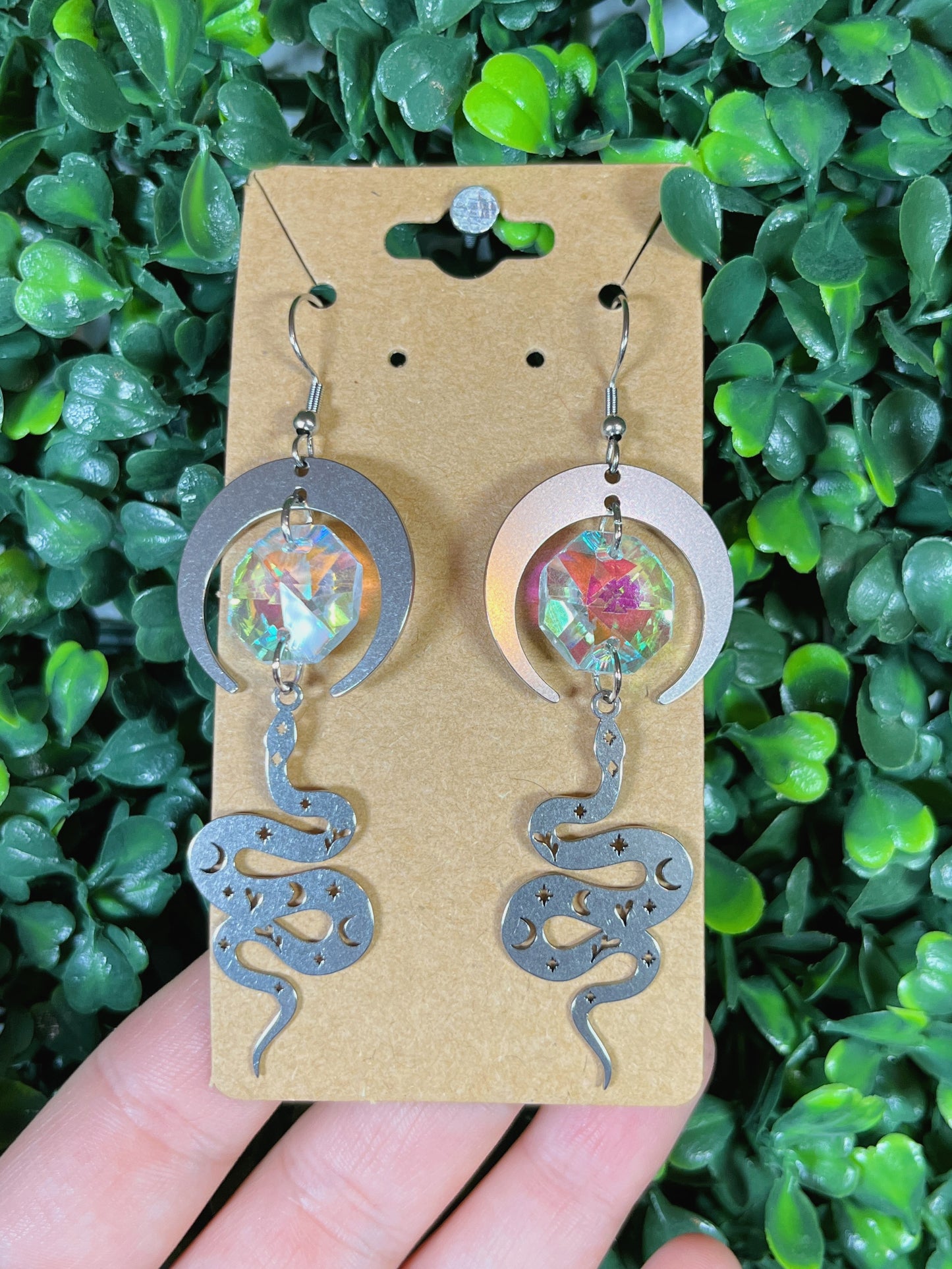 Suncatcher Snake Earrings