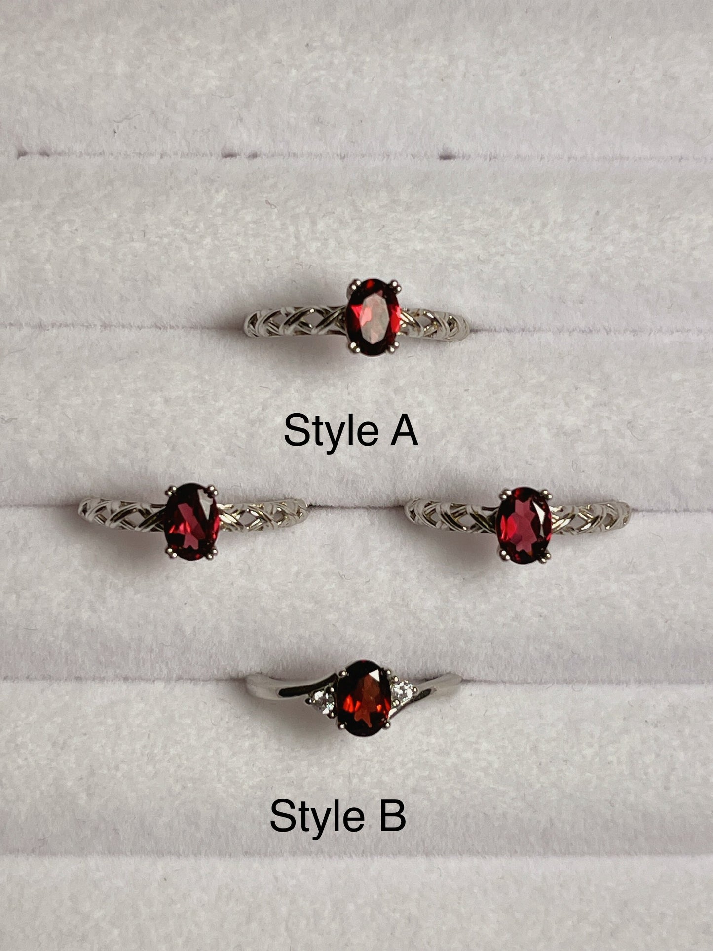 Garnet Rings