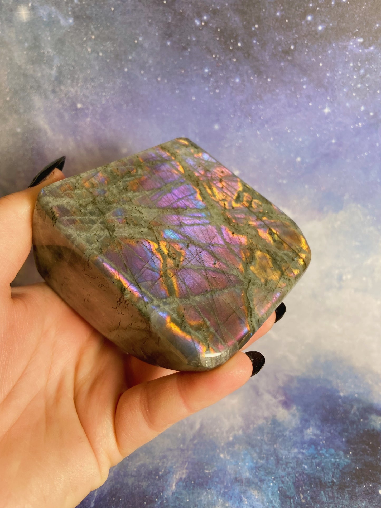 Purple Flash Labradorite Free Form