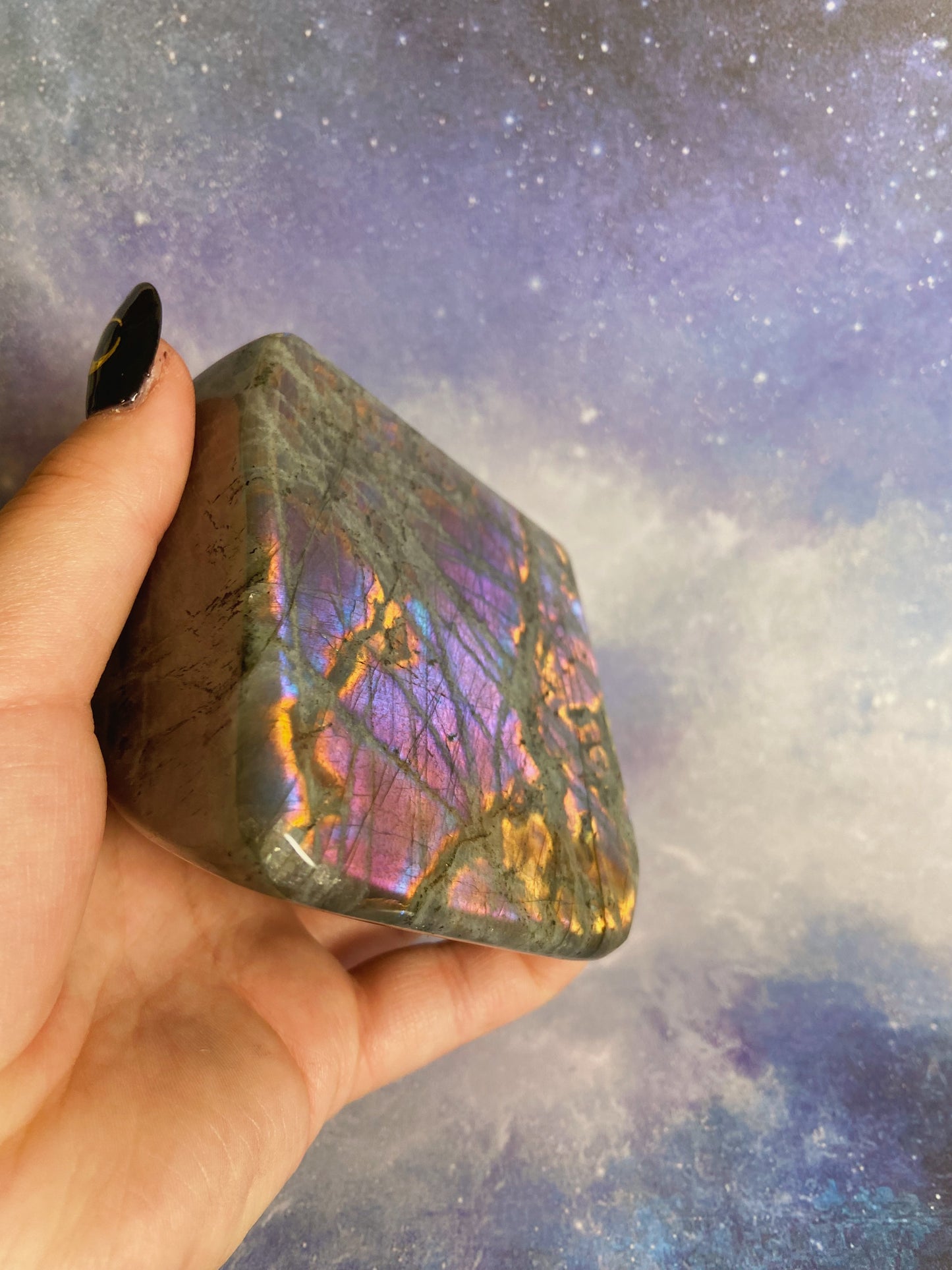 Purple Flash Labradorite Free Form