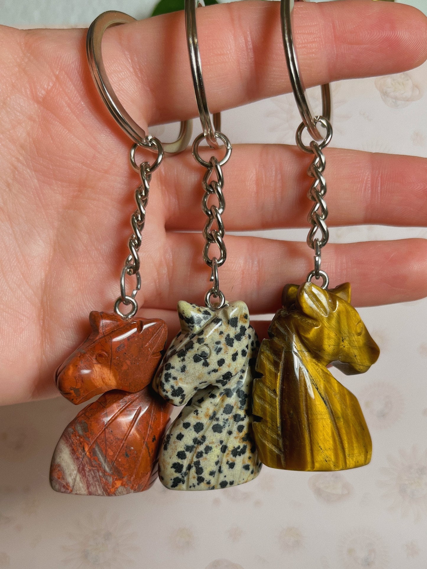 Gemstone Unicorn Keychain