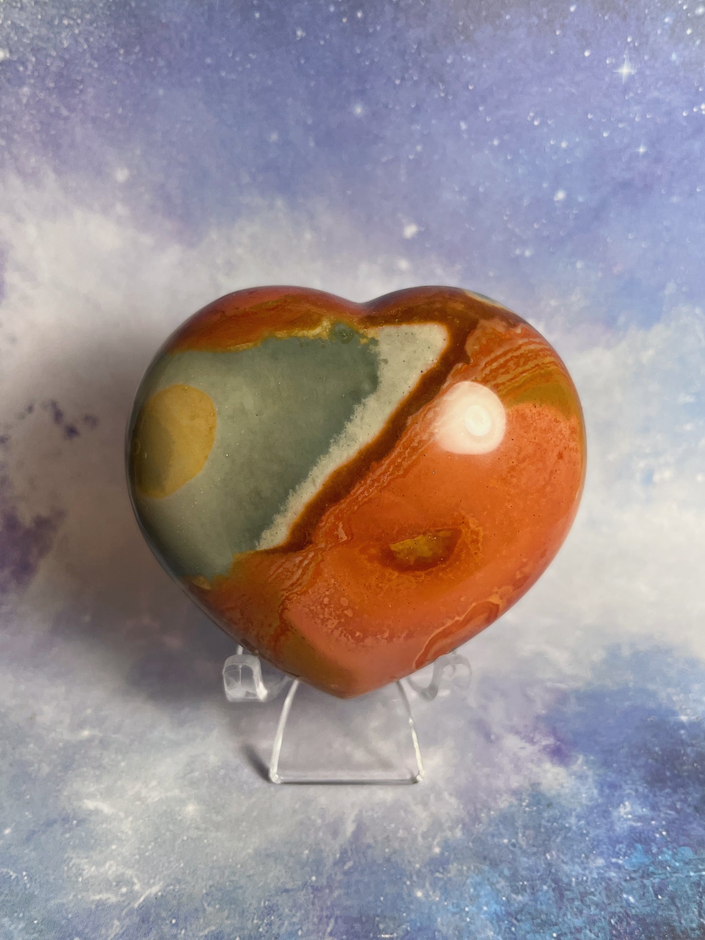 Polychrome Jasper Heart