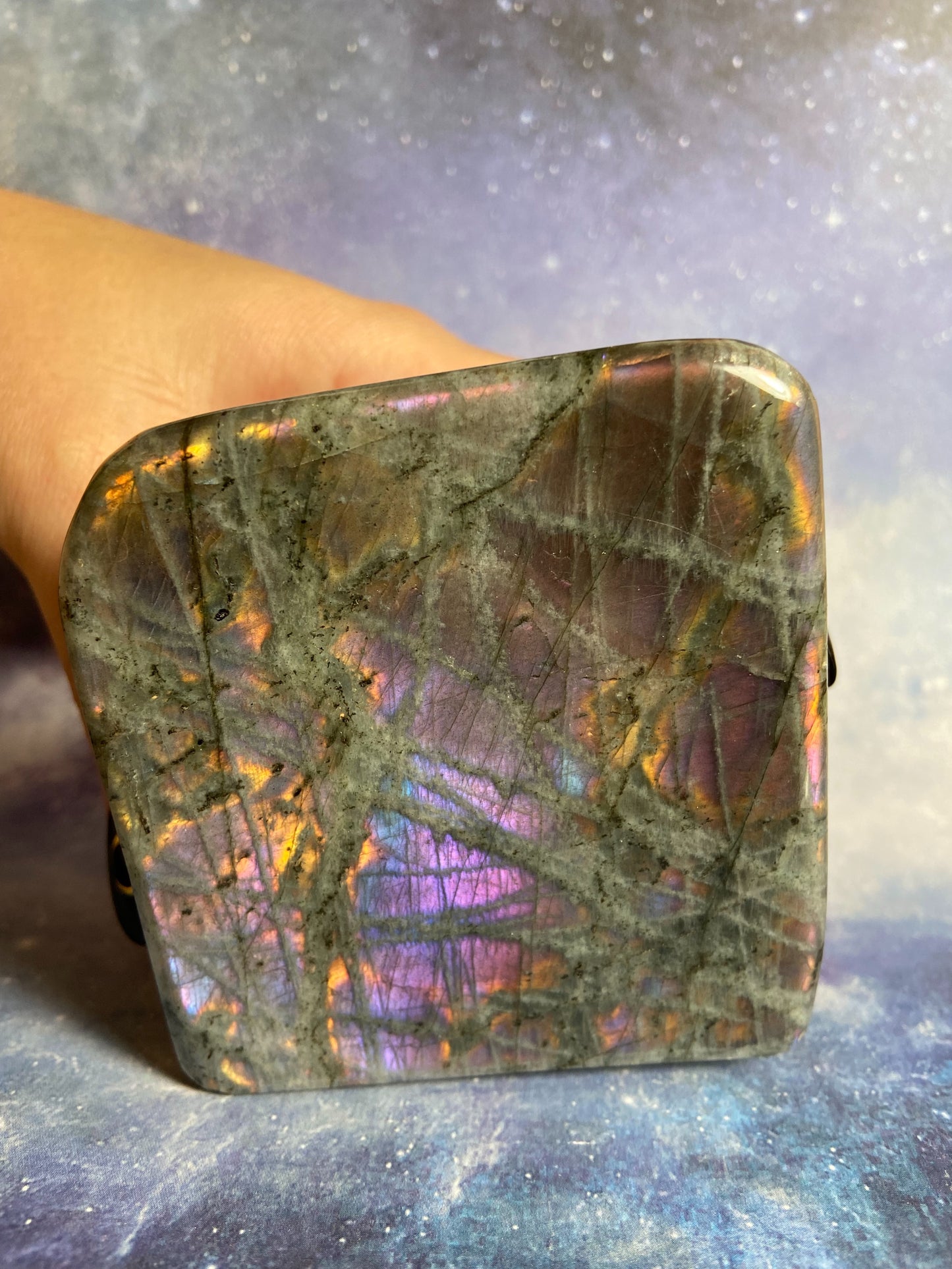 Purple Flash Labradorite Free Form