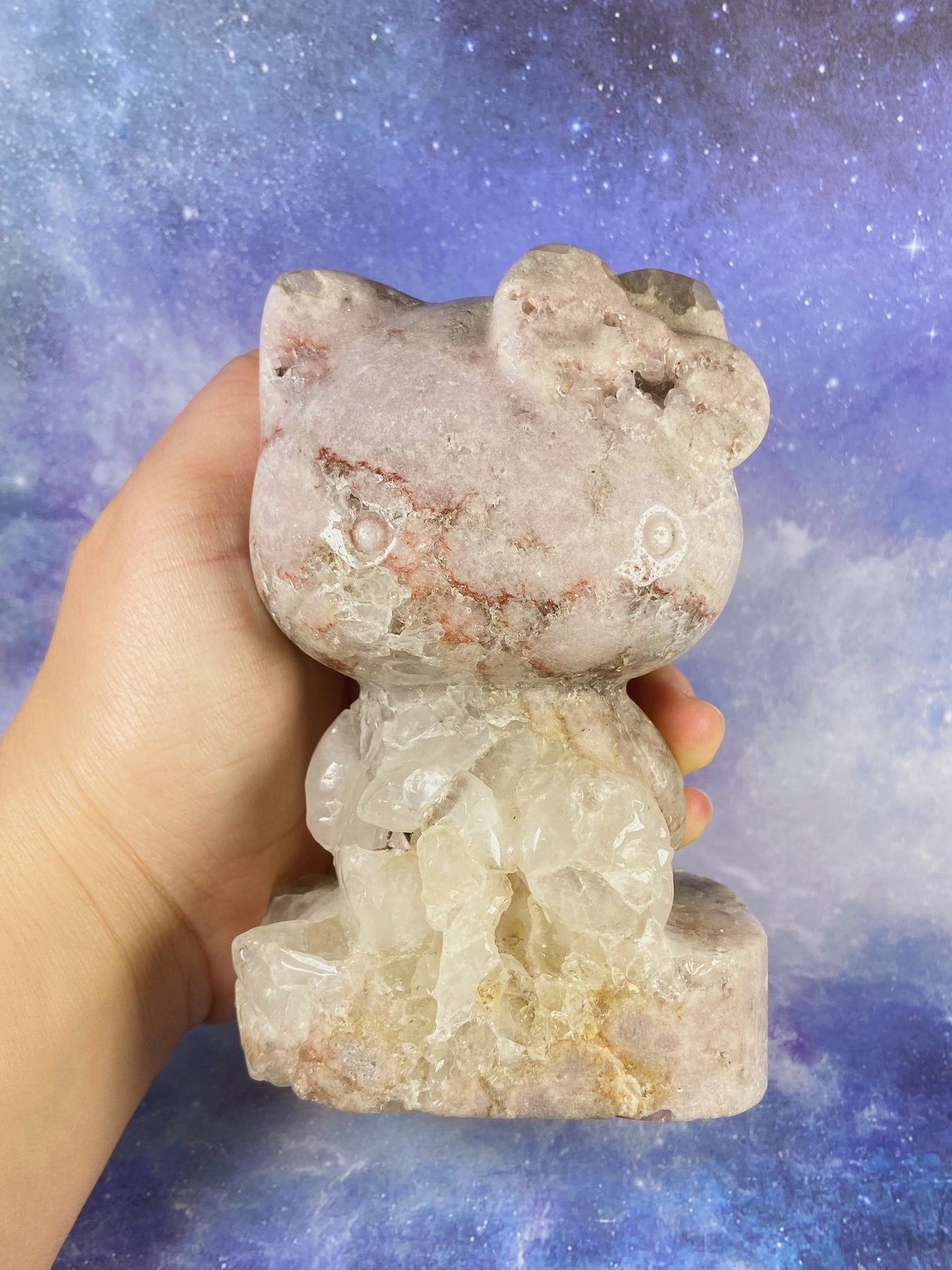 Pink Amethyst Hello Kitty