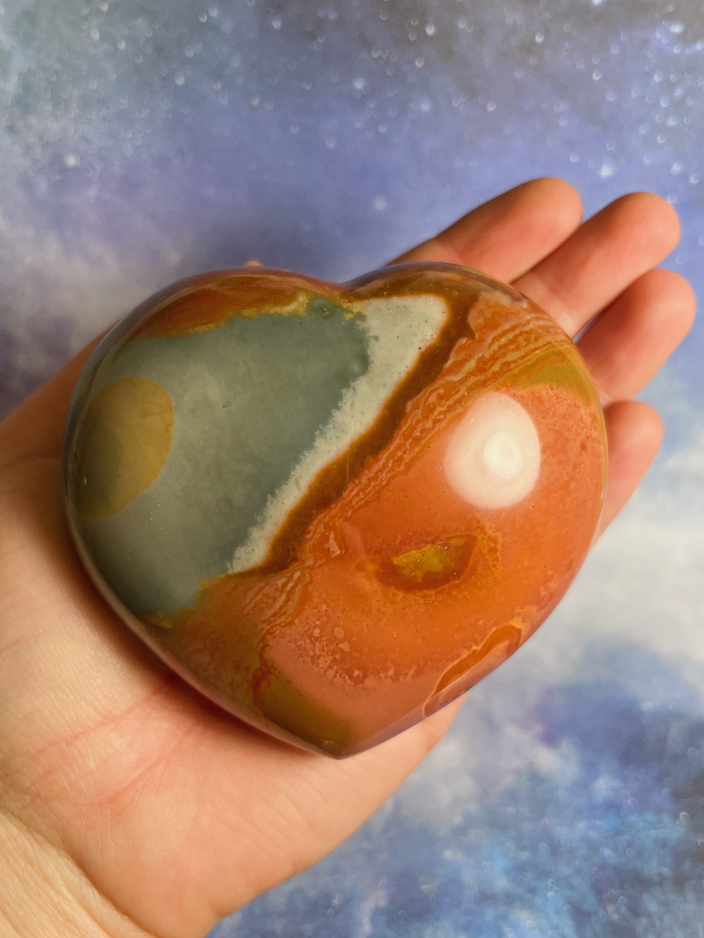 Polychrome Jasper Heart
