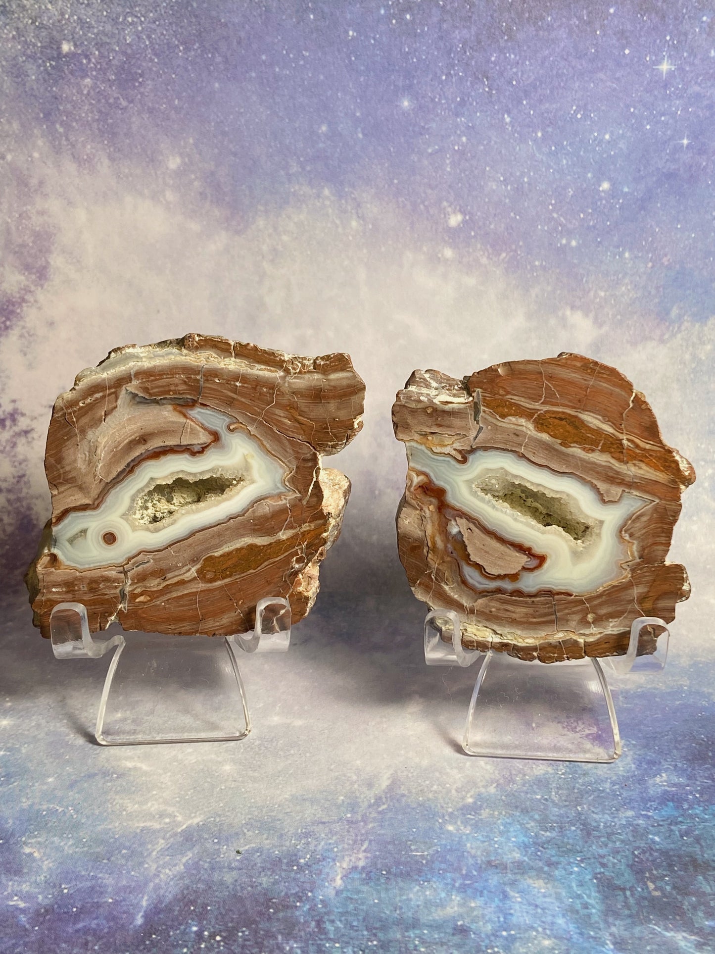 Druzy Agate Geode Set