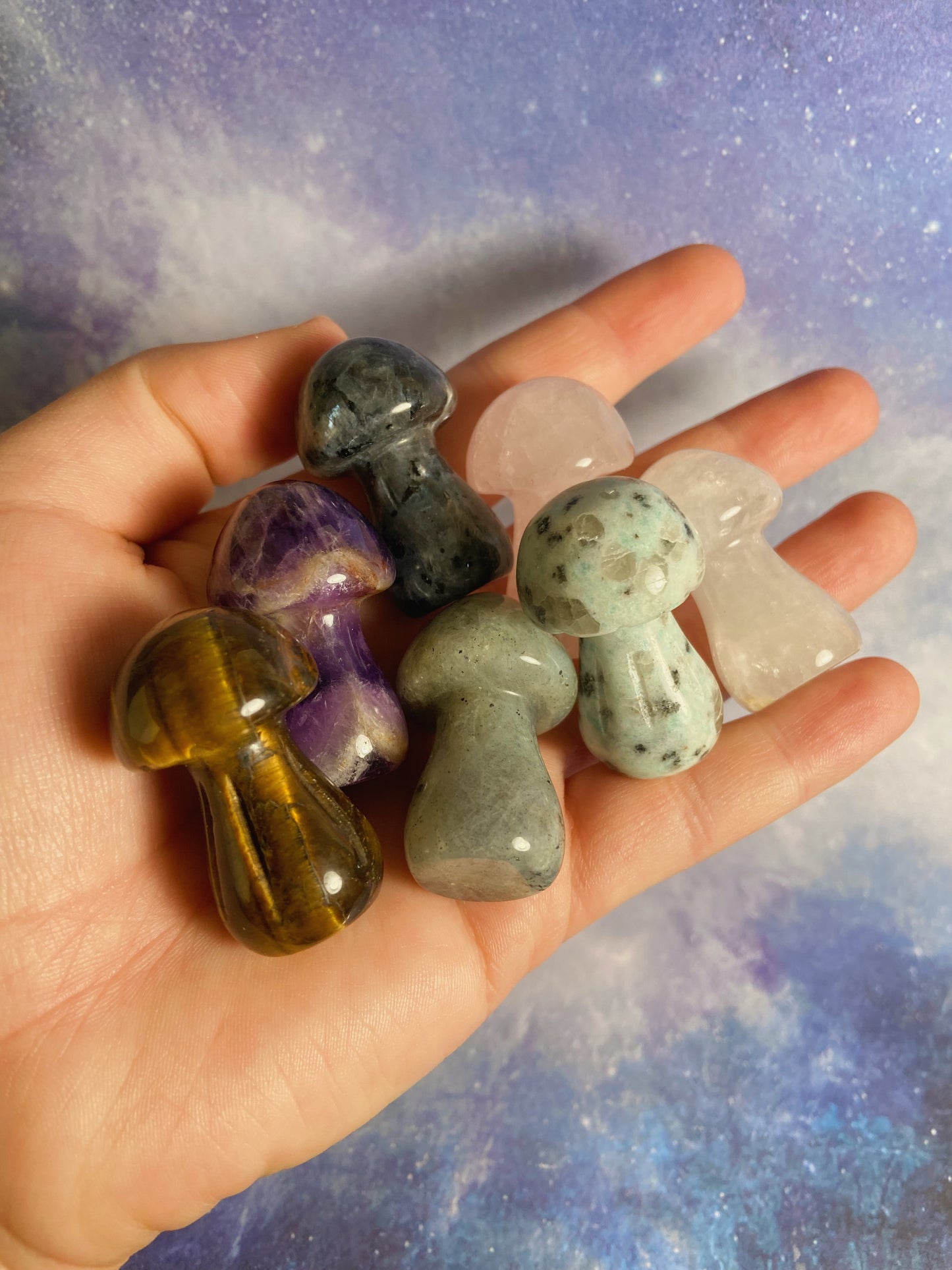 Gemstone Mushroom Carving